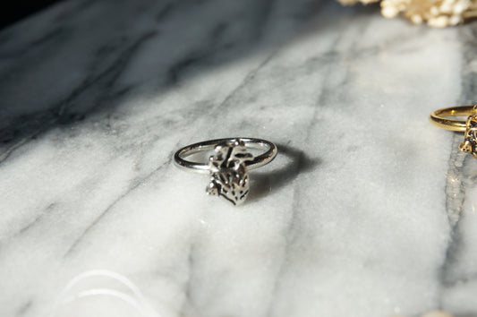 Beating heart Gold/Silver ring