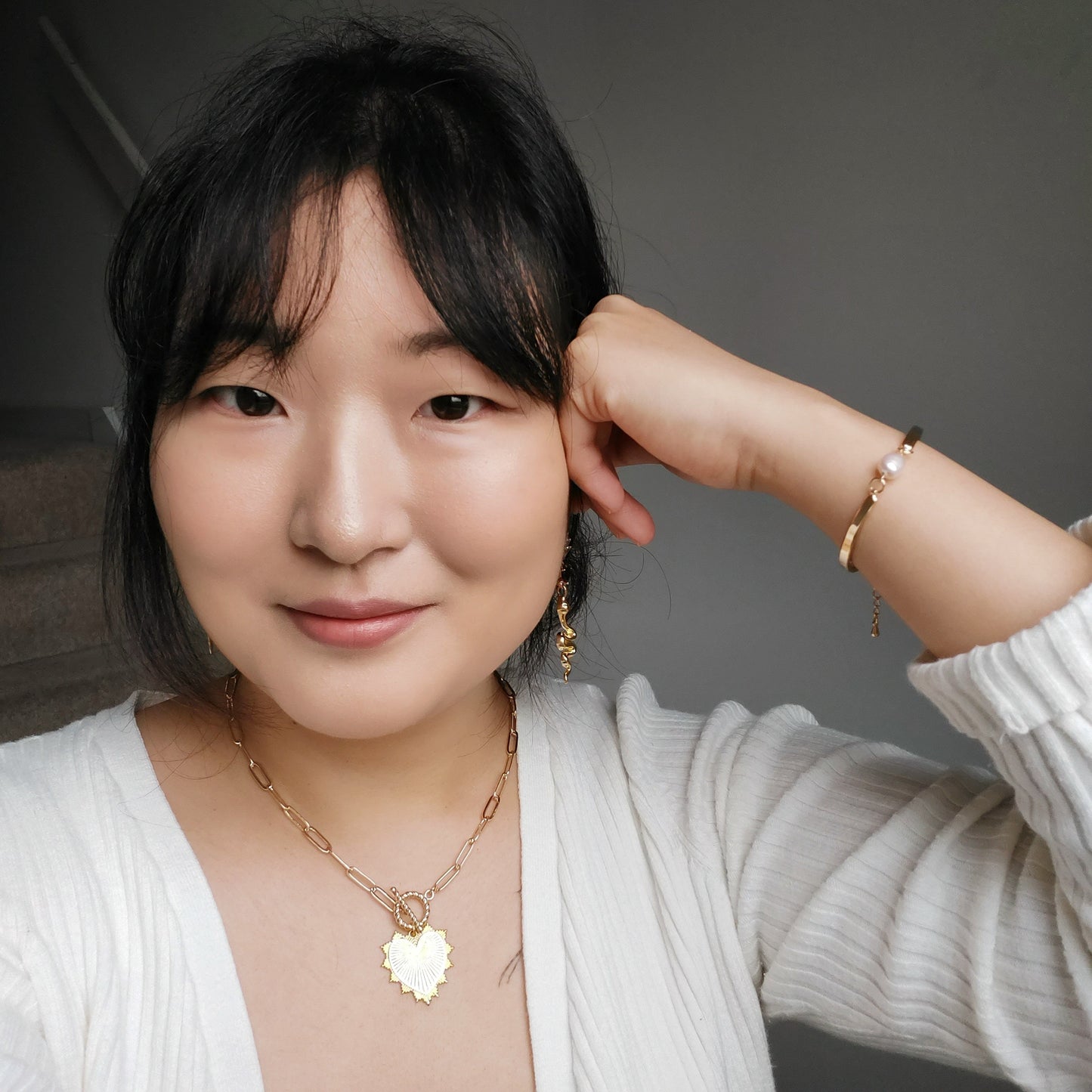 Minimal Gold/Silver Pearl bracelet / Gifts for Her