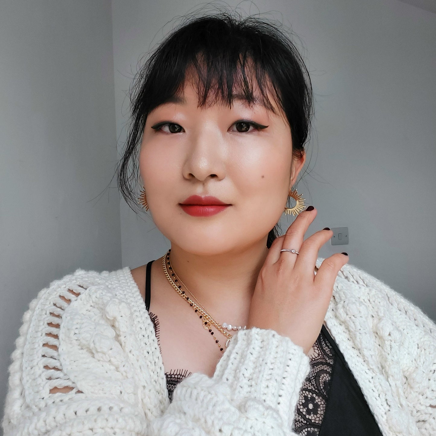 HALO 24k Gold/ Silver Plated Sun Hoop Earrings