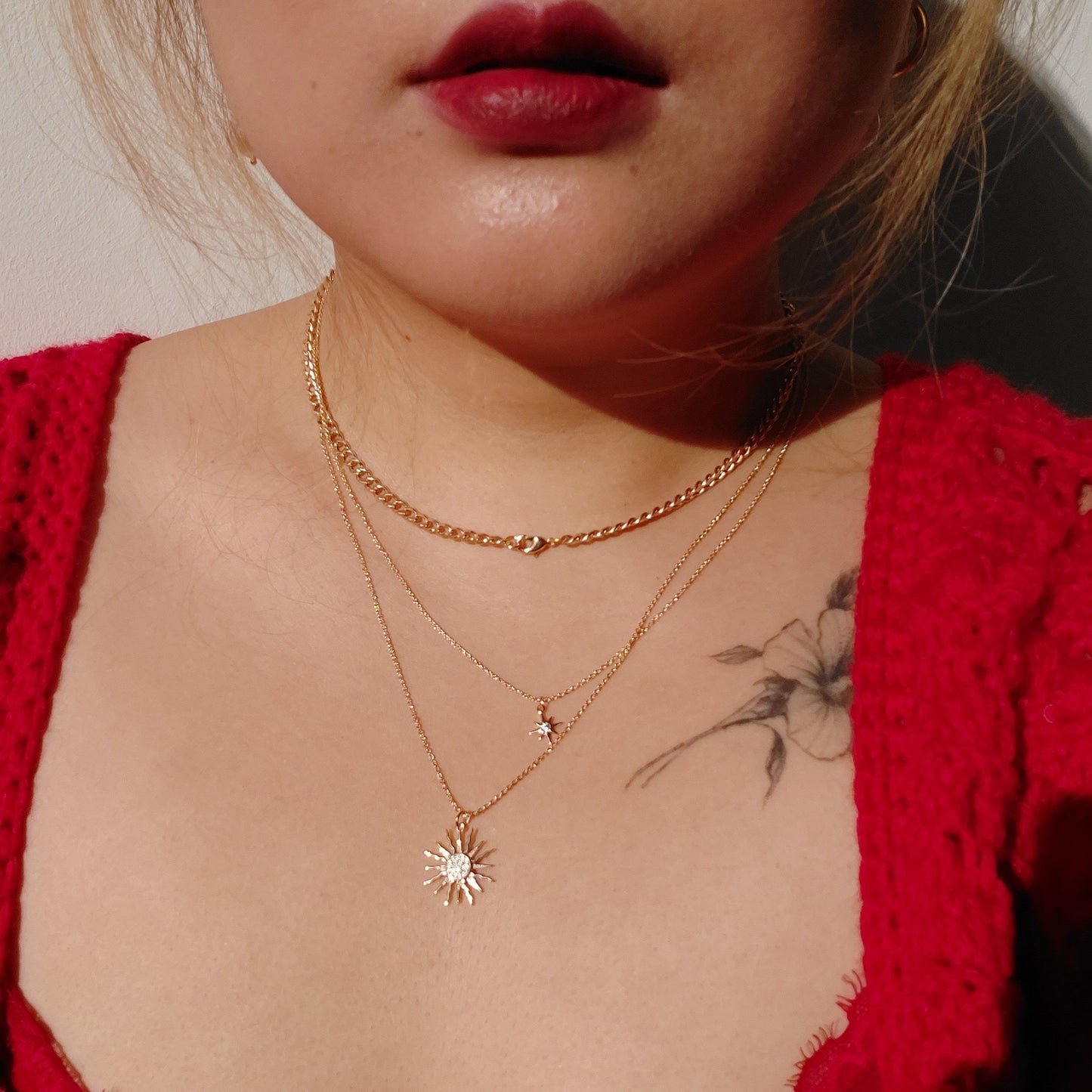 SOLSTICE Star / Sun / Moon Dainty Gold Necklaces