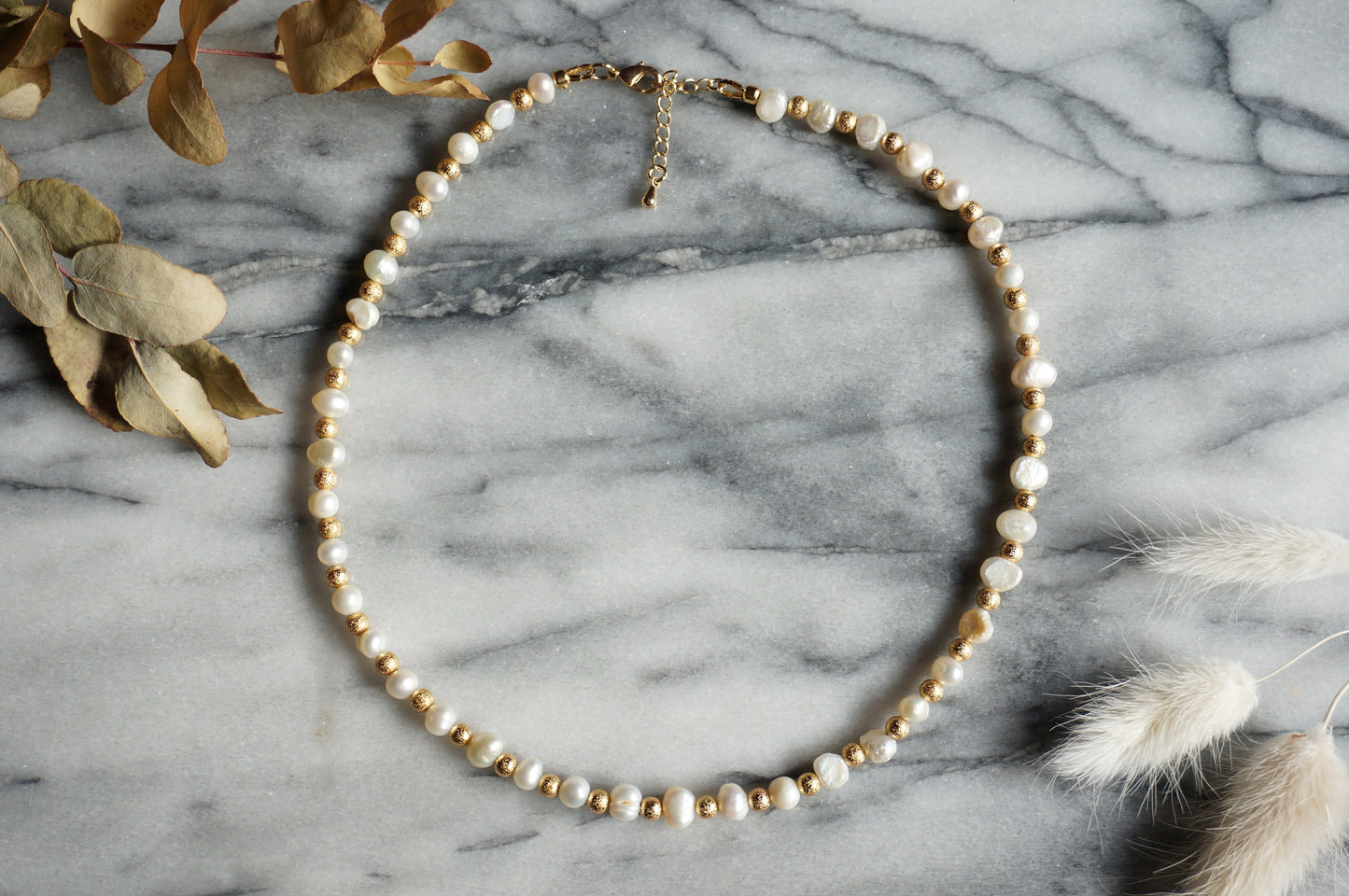 Pearl Strand Choker Necklace, Freshwater Pearl Necklace, Vintage Style Baroque Pearl Necklace, Dainty Pearl Choker Necklace