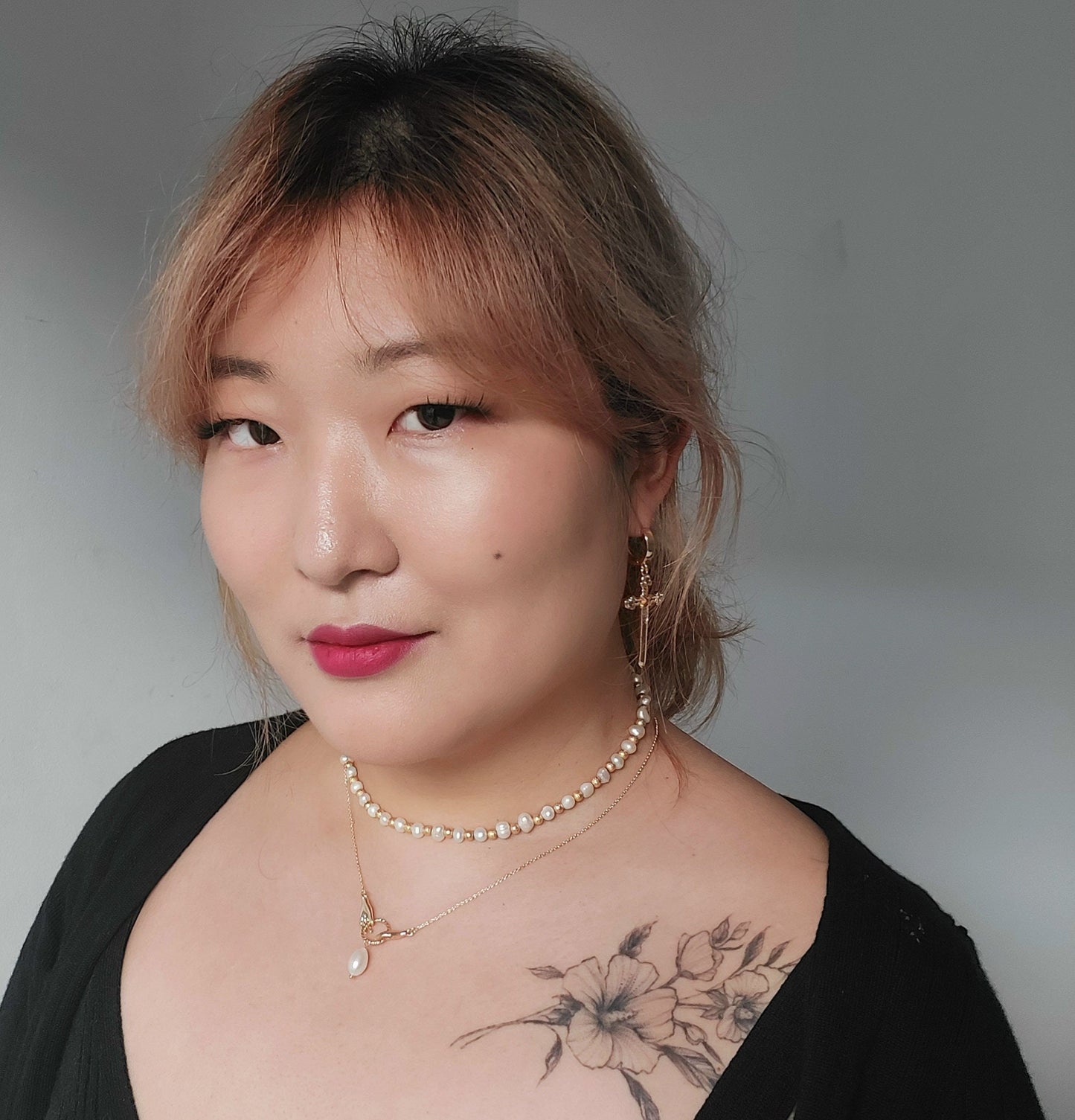 EXCALIBUR Sword Huggie Earrings / Gold Sword Hoop Earrings