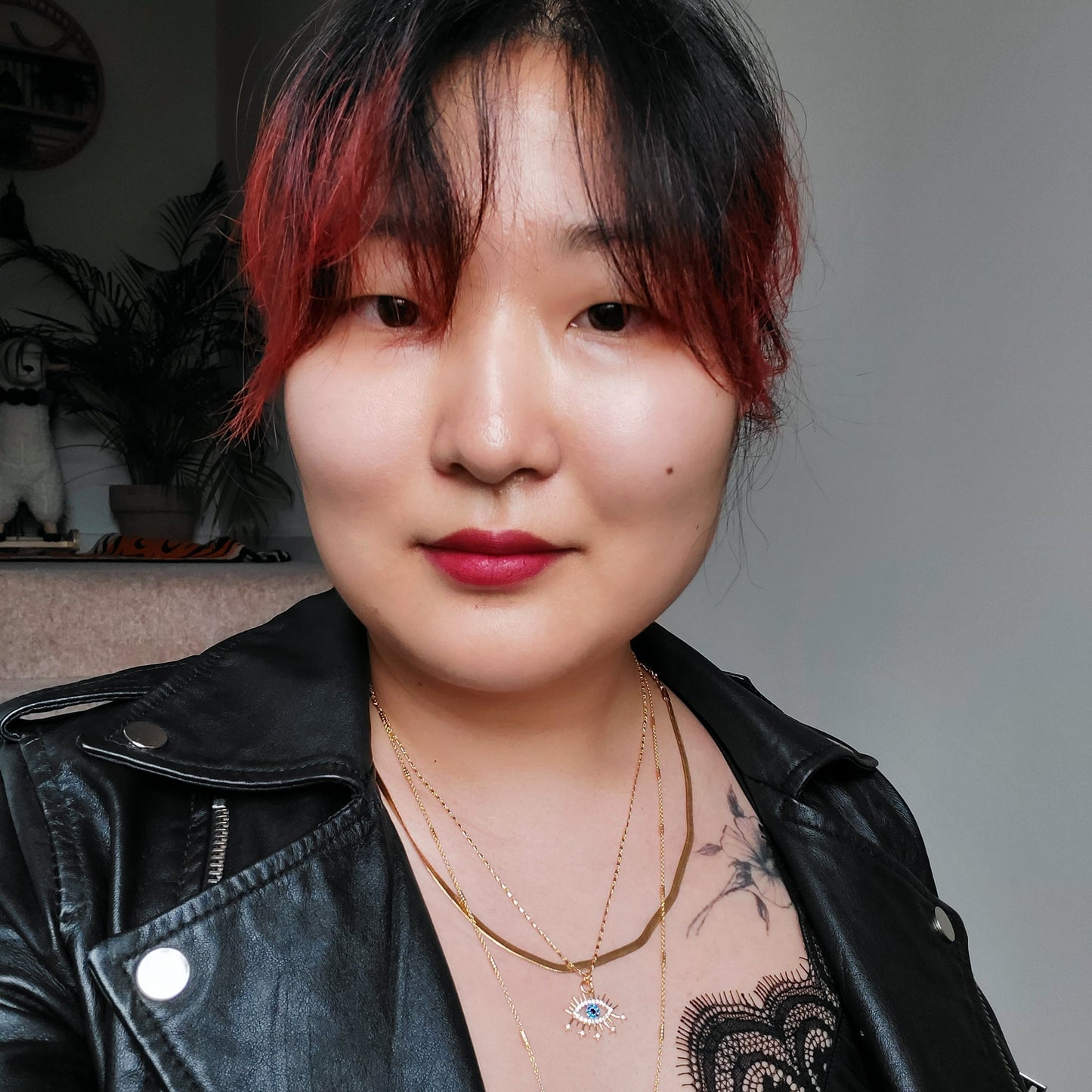 Starry Evil Eye Dainty Gold Necklace