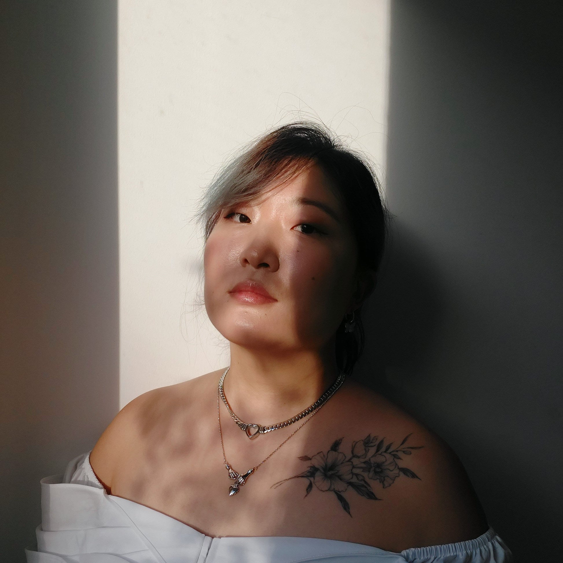 CORAZON Heart Gold/Silver Chunky Chain Necklace