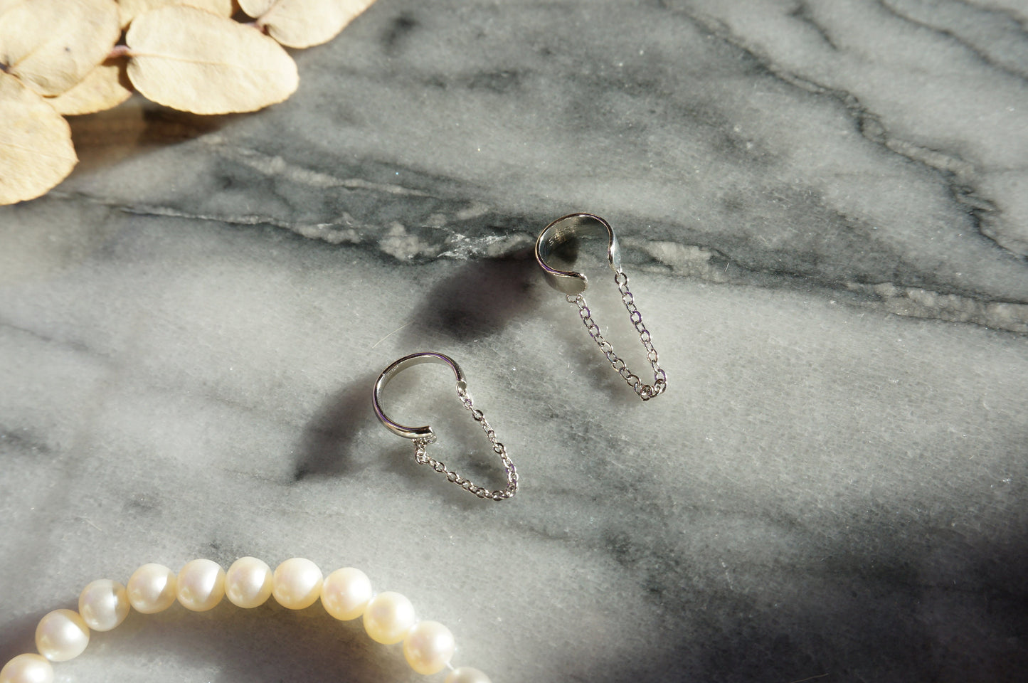Minimal Sterling Silver Chain Cuff