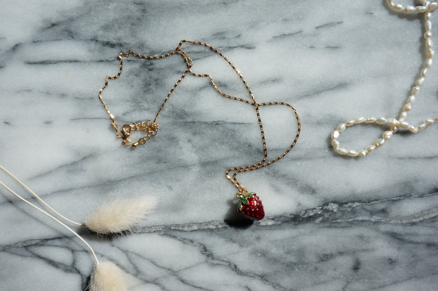 ICHIGO Strawberry Gold Necklace / Summer Necklace