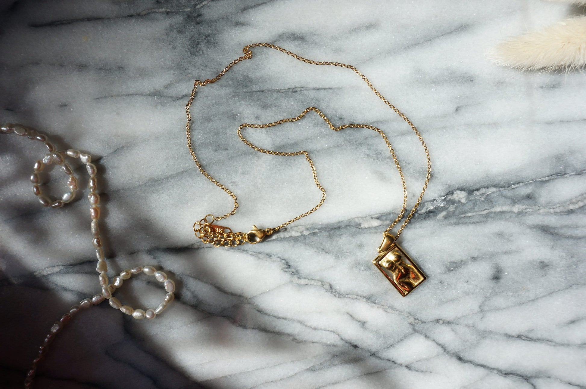 VENUS - Body / Bust Gold Plated Necklace / Art Necklace