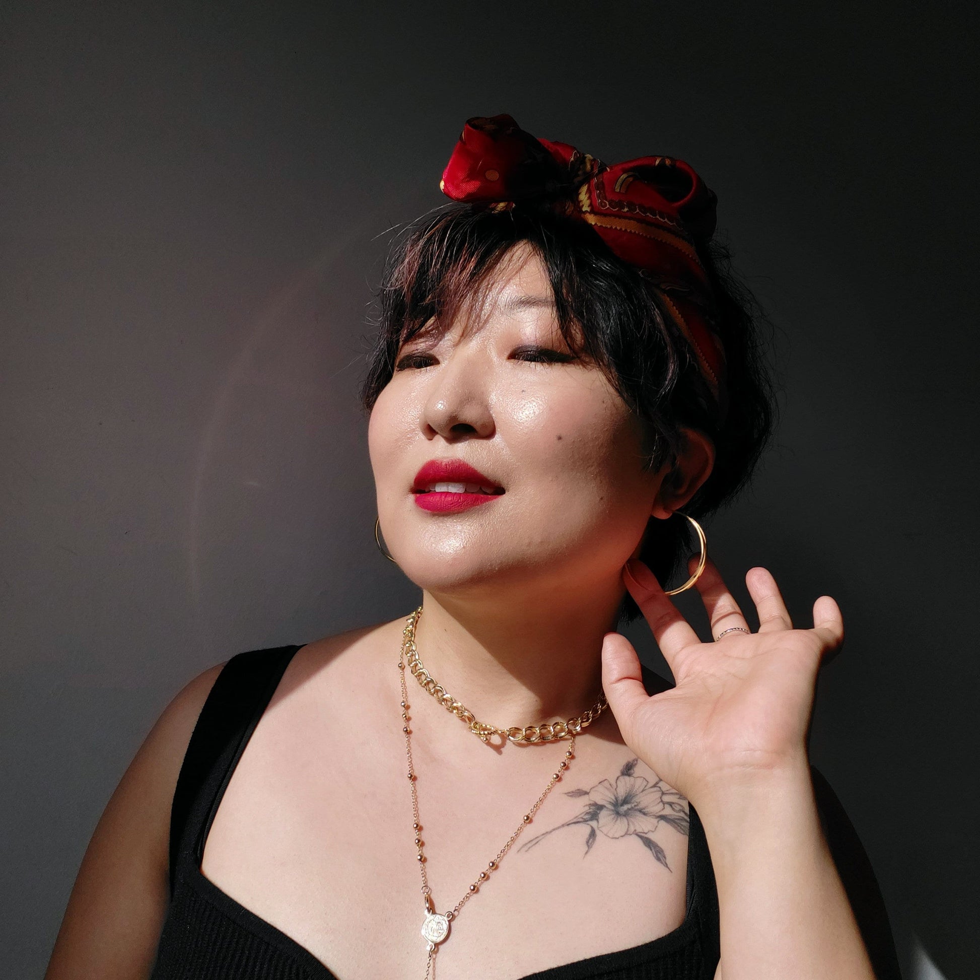 Plaited Big Hoop Earrings Silver / Braided Gold Hoops