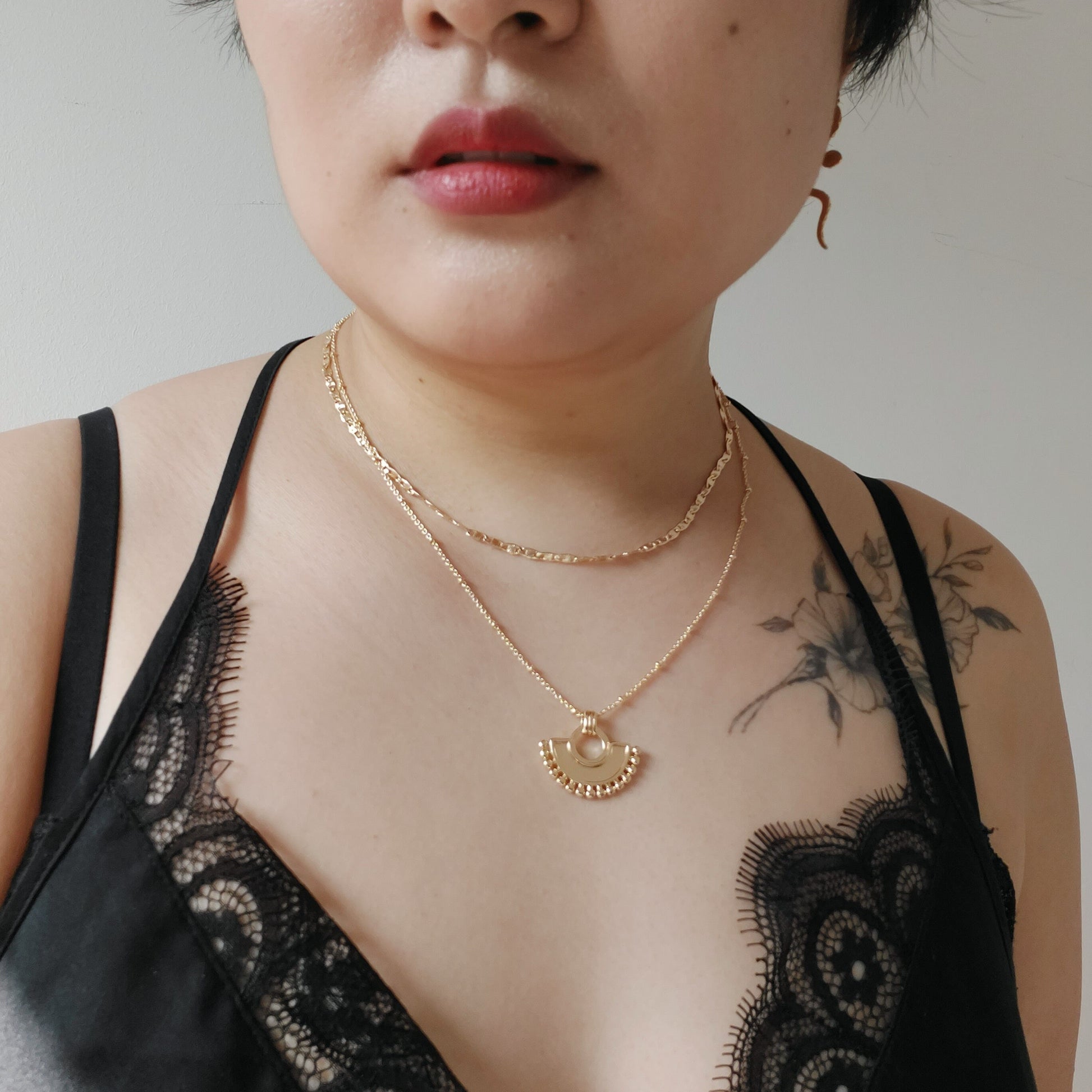 KUSKO Gold Plated Incan Necklace