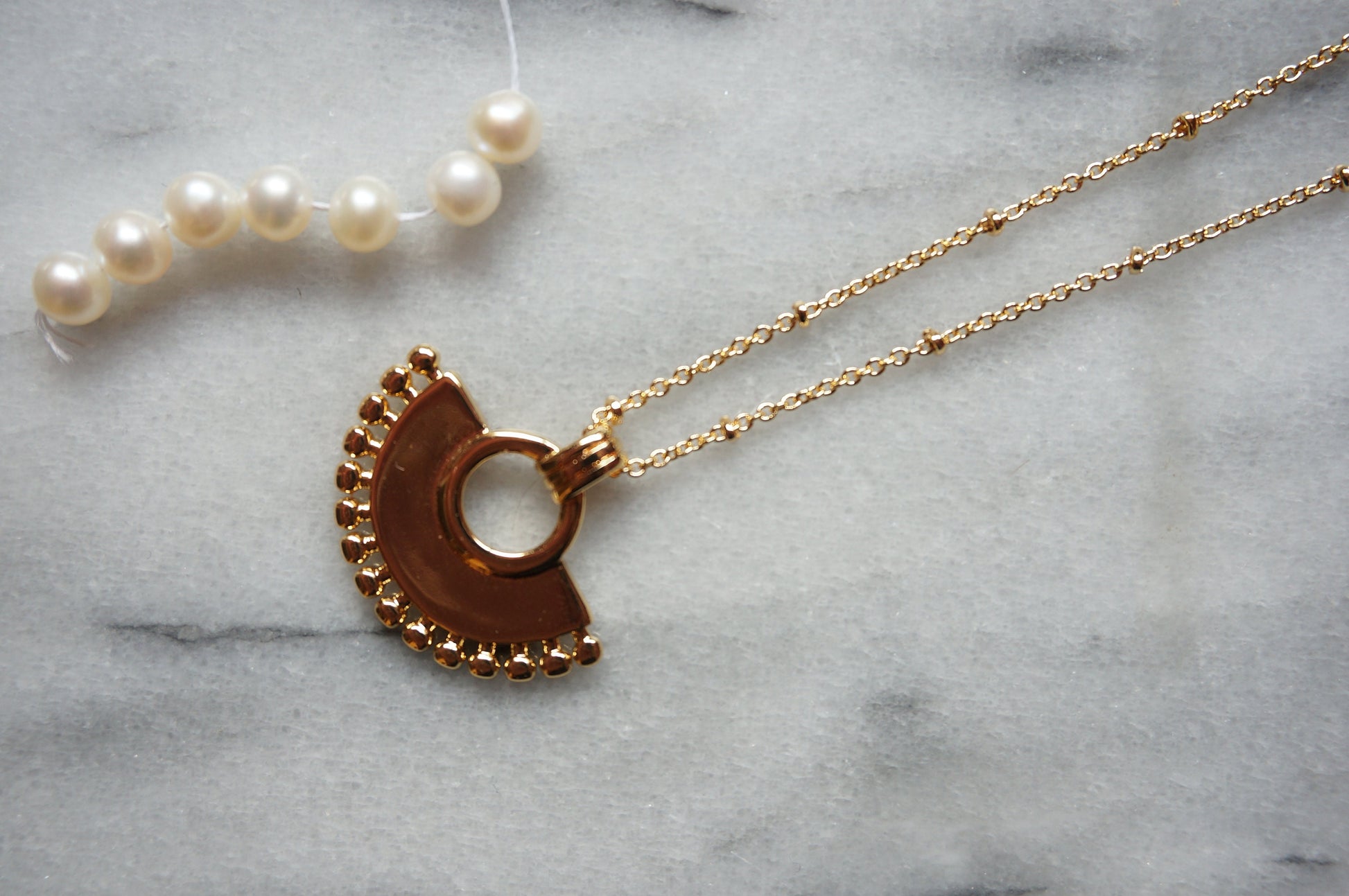 KUSKO Gold Plated Incan Necklace