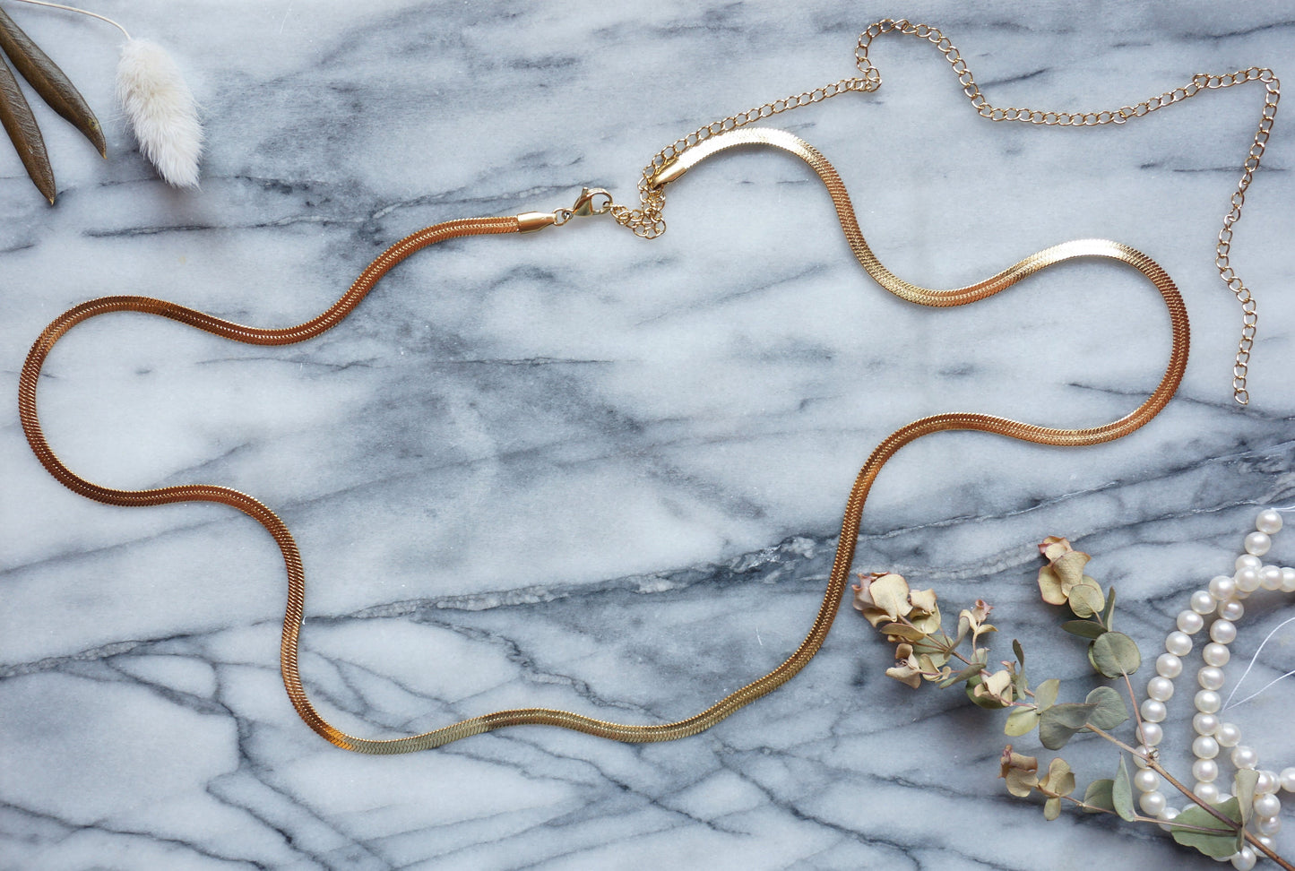 Minimal Gold / Silver Flat Snake Body Chain