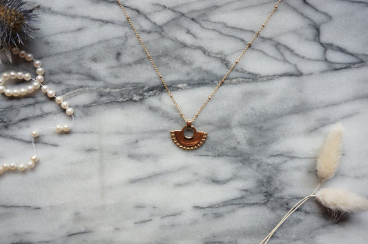 KUSKO Gold Plated Incan Necklace