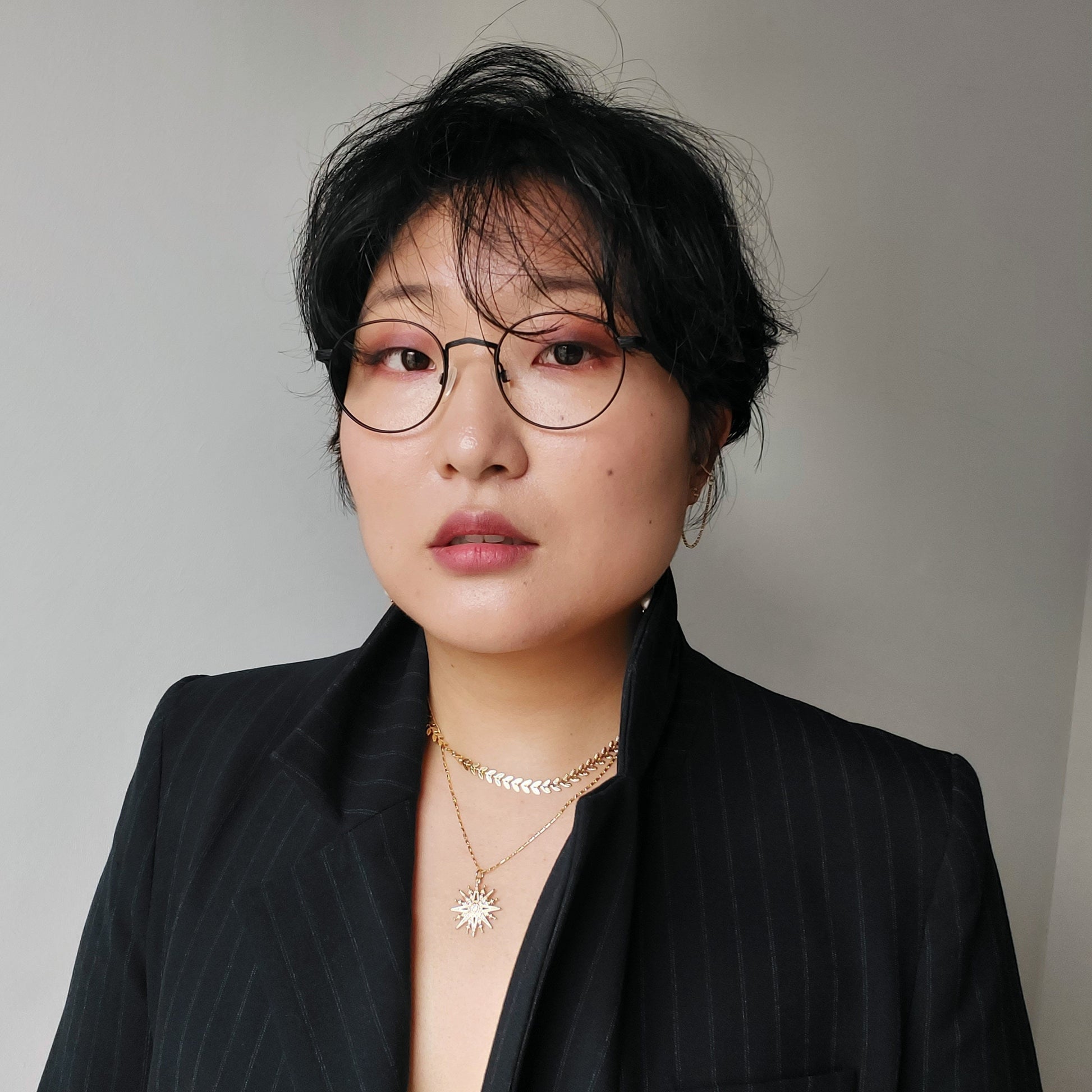 SOLEIL Gold Celestial Star/Sun Necklace