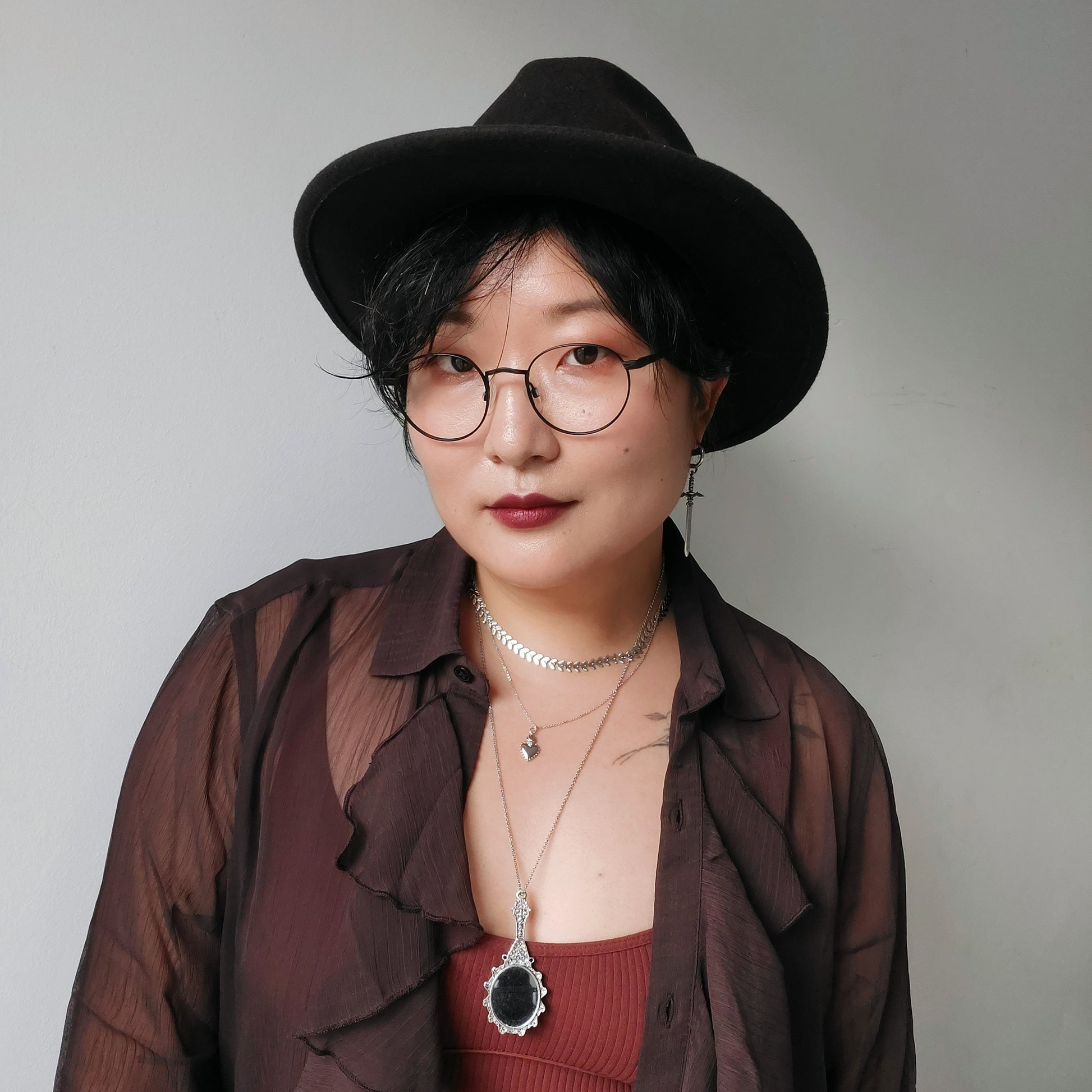 Gold / Silver Leaf Chain Necklace / Gold Silver Choker / Leaf Necklace