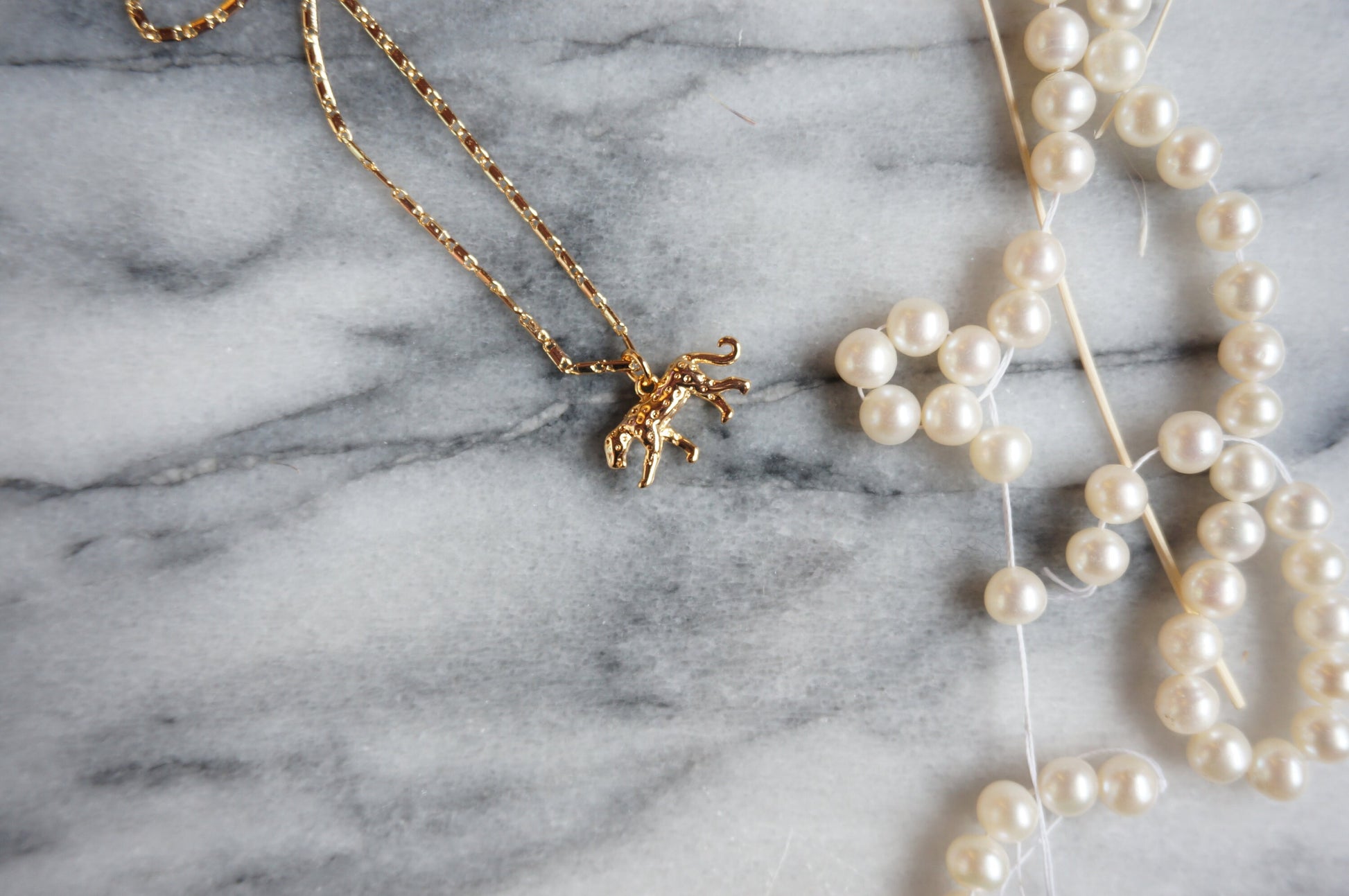 CHEETAH Dainty Gold Necklace with Cheetah / Leopard Charm