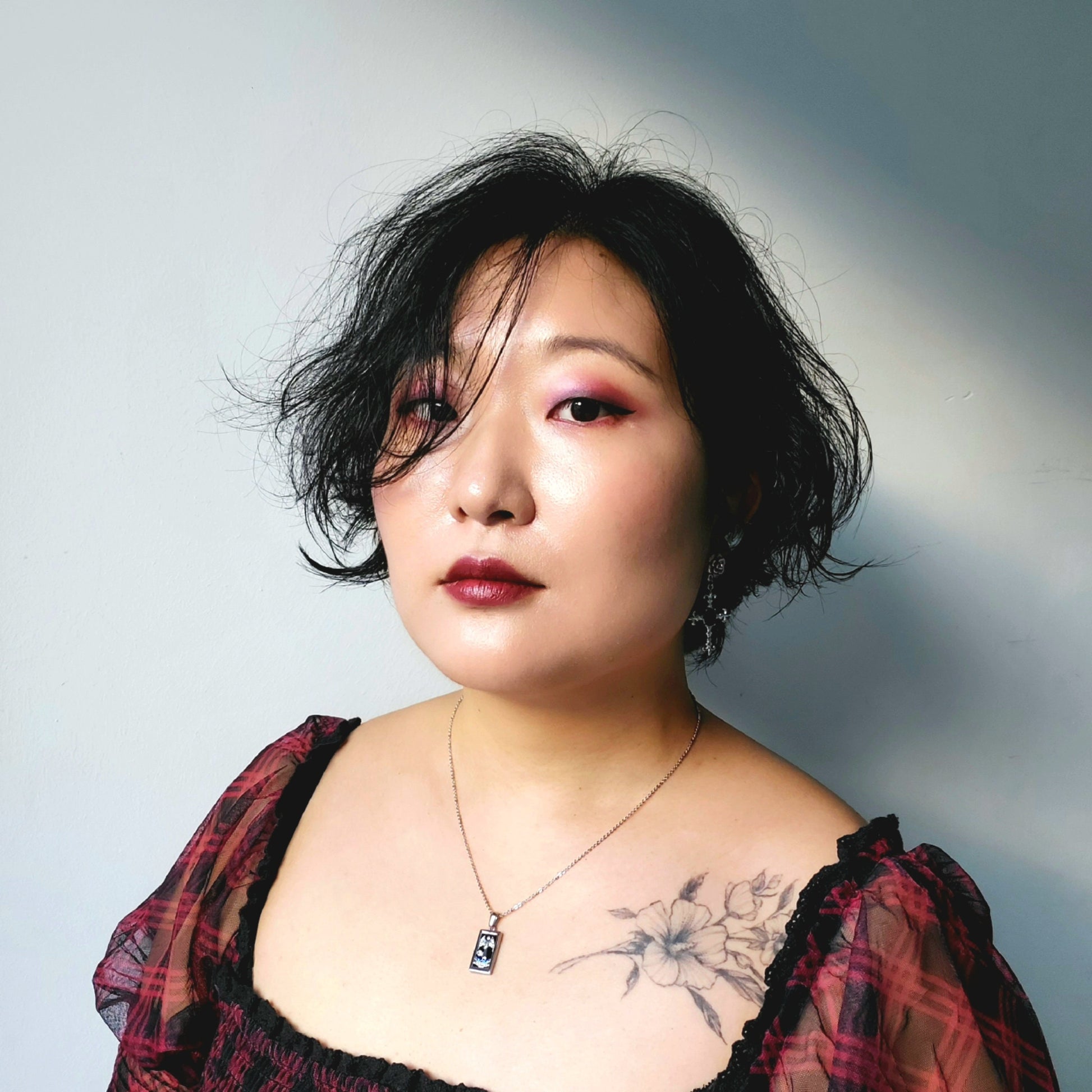 Silver Tarot Card Necklaces / Tarot Card Frame Necklaces / Temperance / The Lovers / Strength