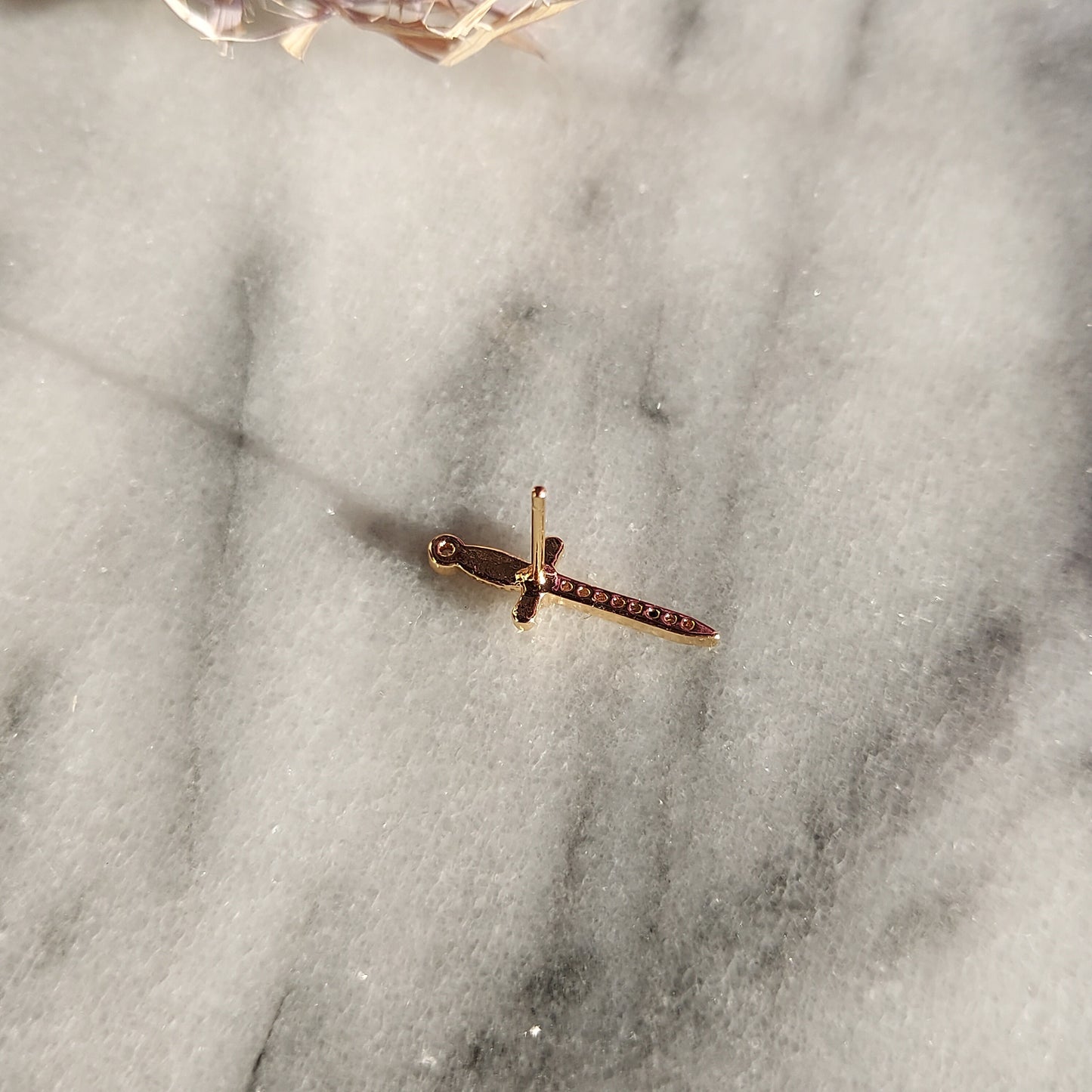 Dainty Dagger Stud Earring / Mini Sword Stud Earring