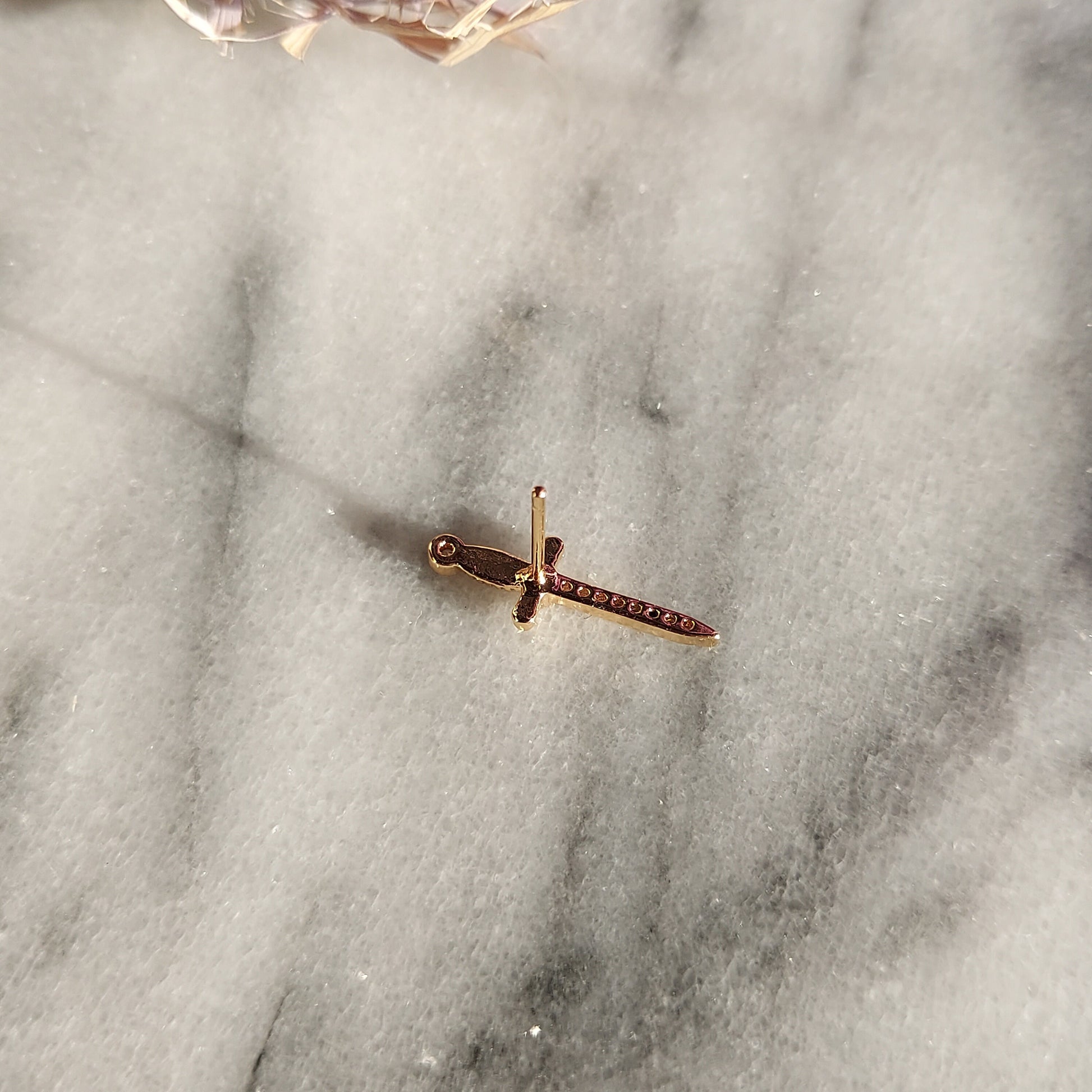 Dainty Dagger Stud Earring / Mini Sword Stud Earring