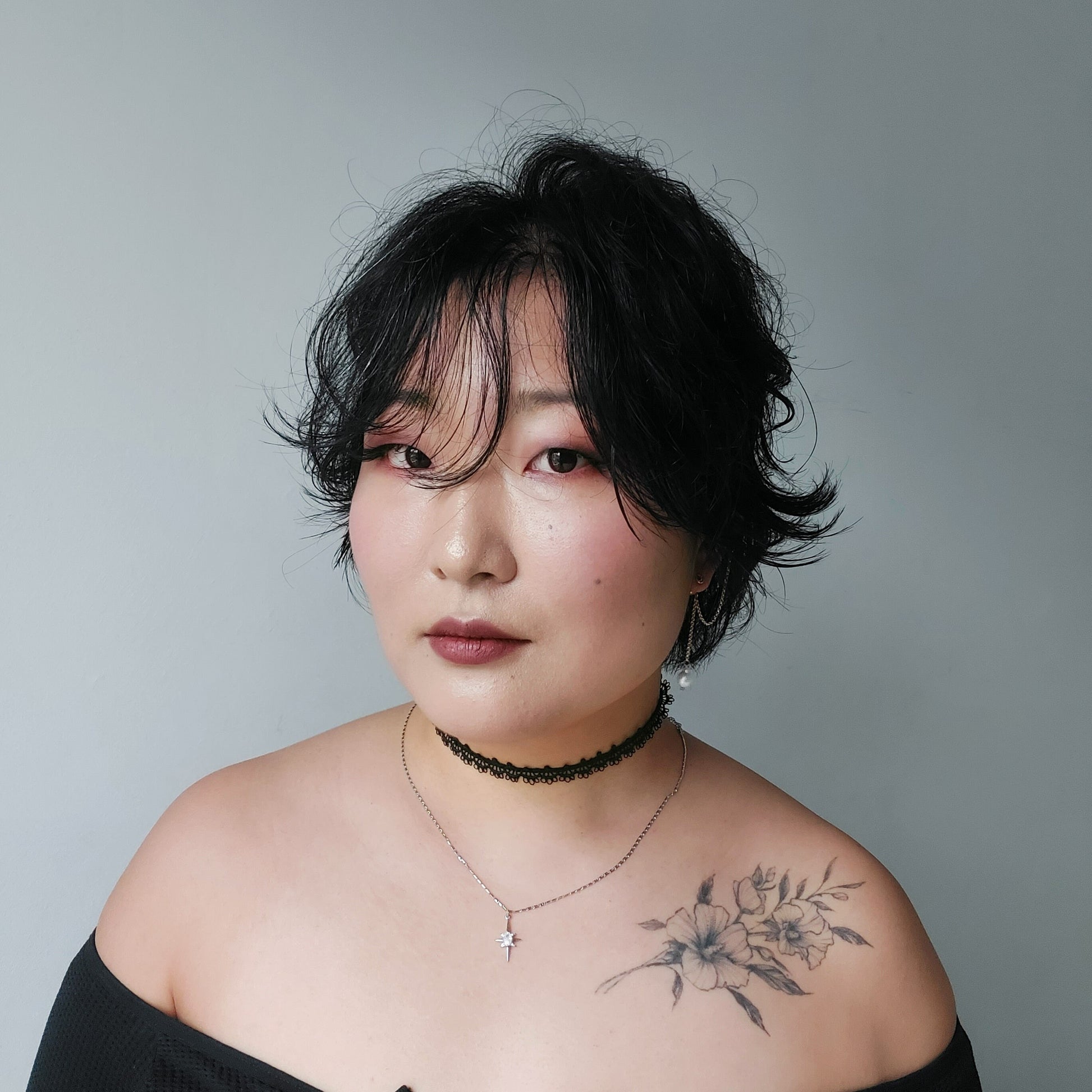 SELESTE Silver Celestial Moonstone Style Necklace