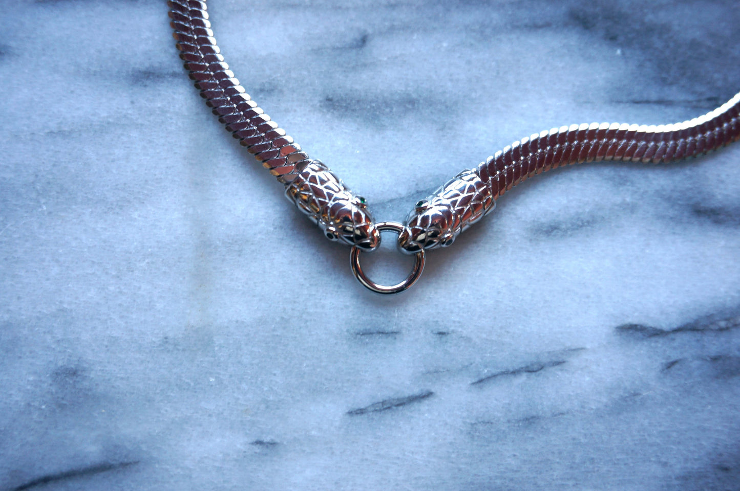 MISSRA Snake chain choker gold/silver, Snake Necklace