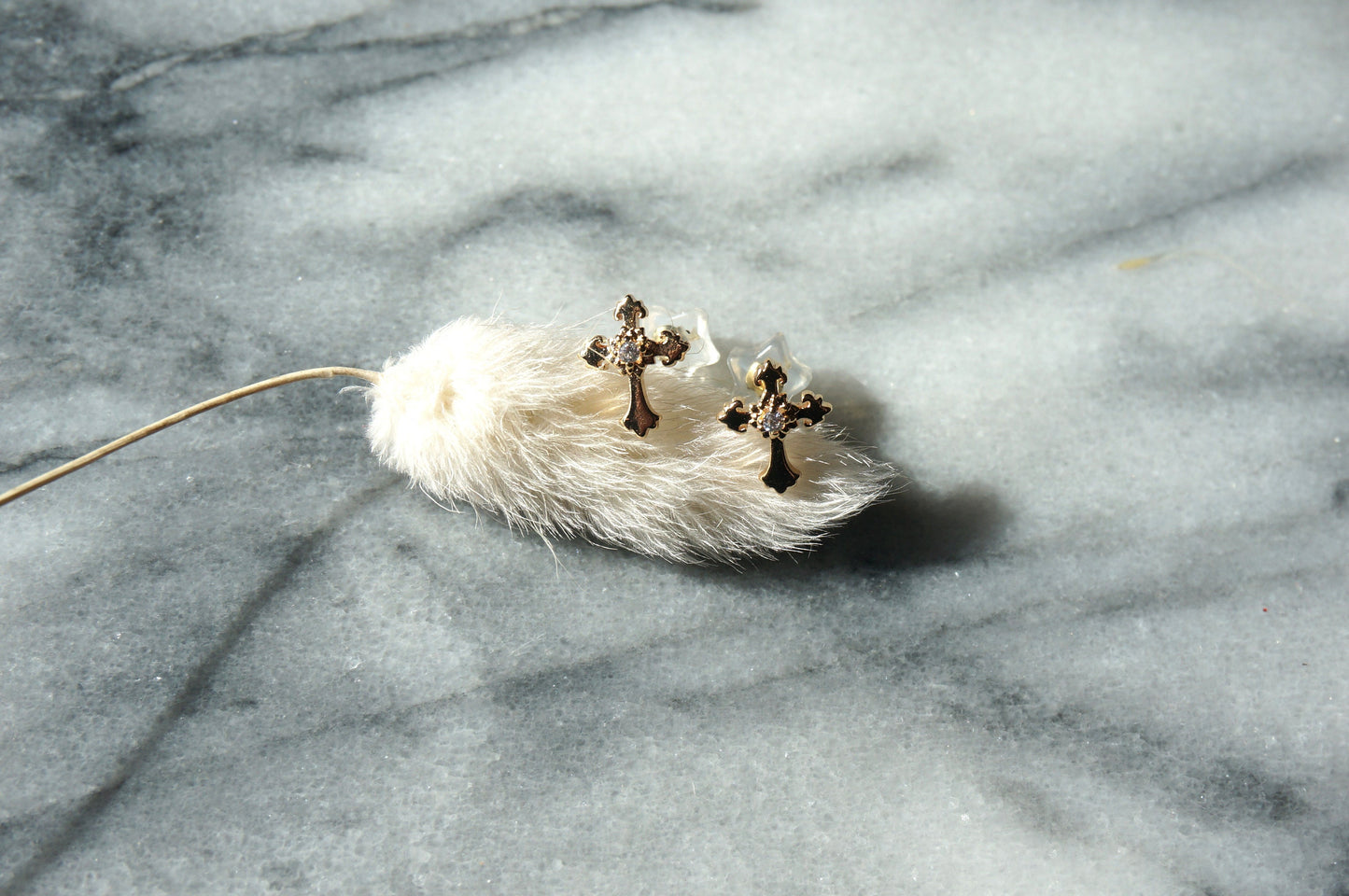 CROSS Simple Gold Studs