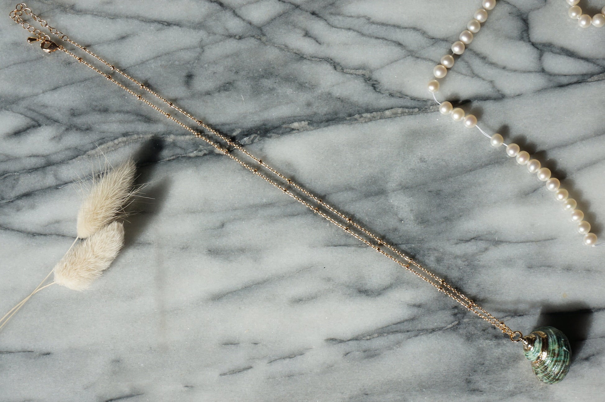 URSULA Gold Shell Necklace