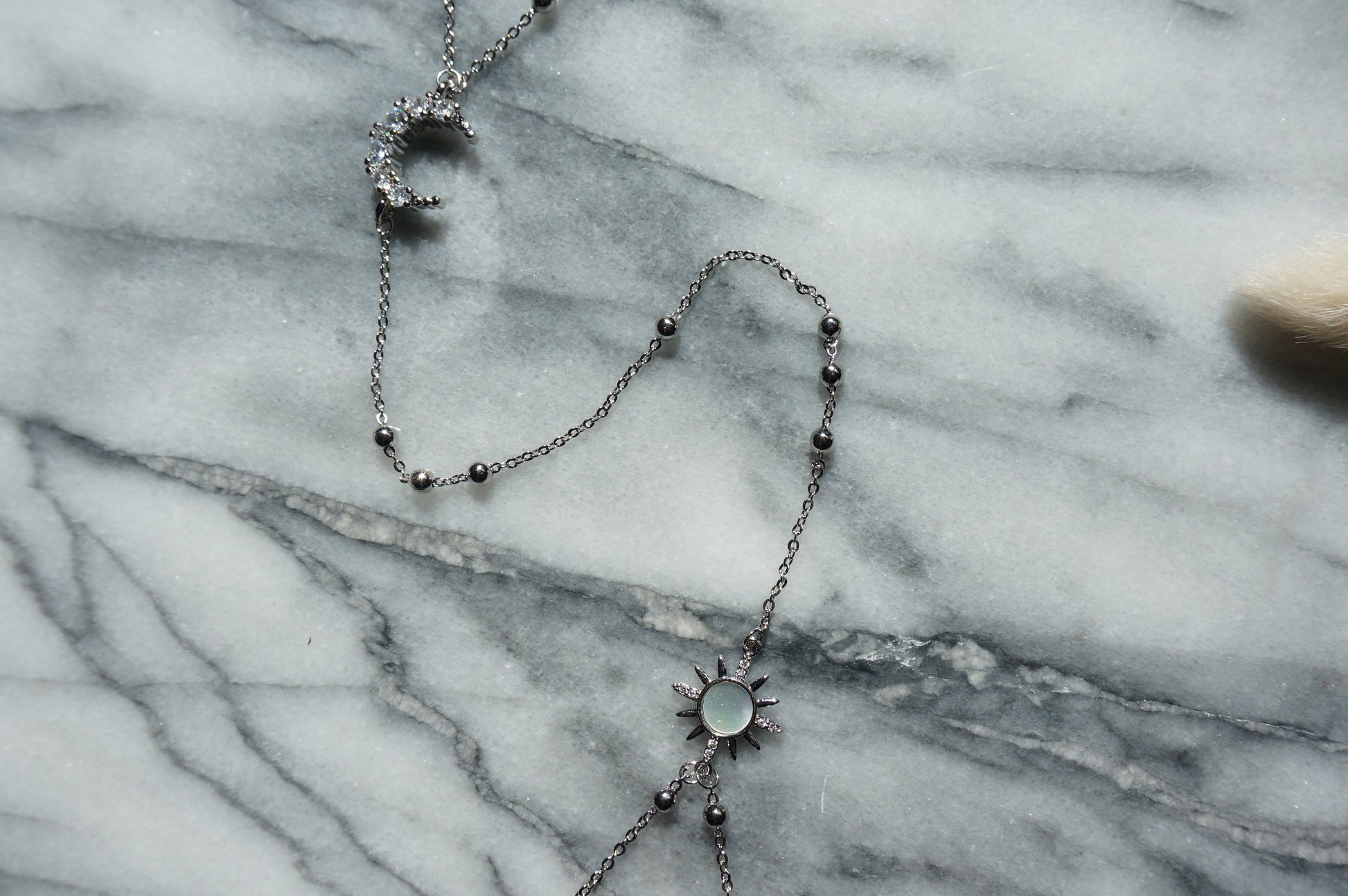 Moon and Sun 18k Gold / Silver Plated Body Chain / Festival body chain