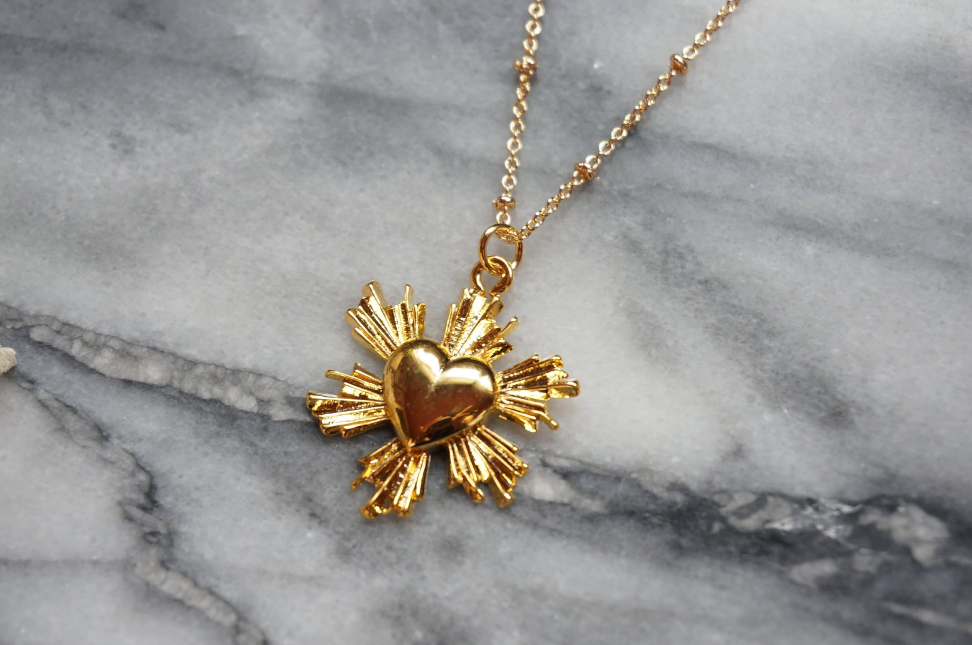Radiant heart necklace 18k Gold Plated Necklace