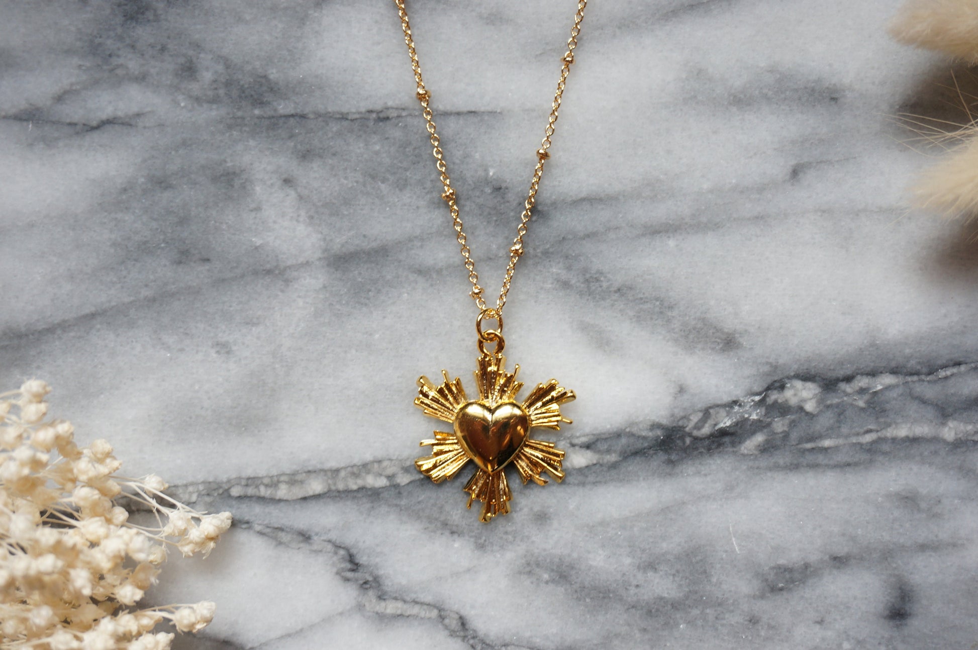 Radiant heart necklace 18k Gold Plated Necklace