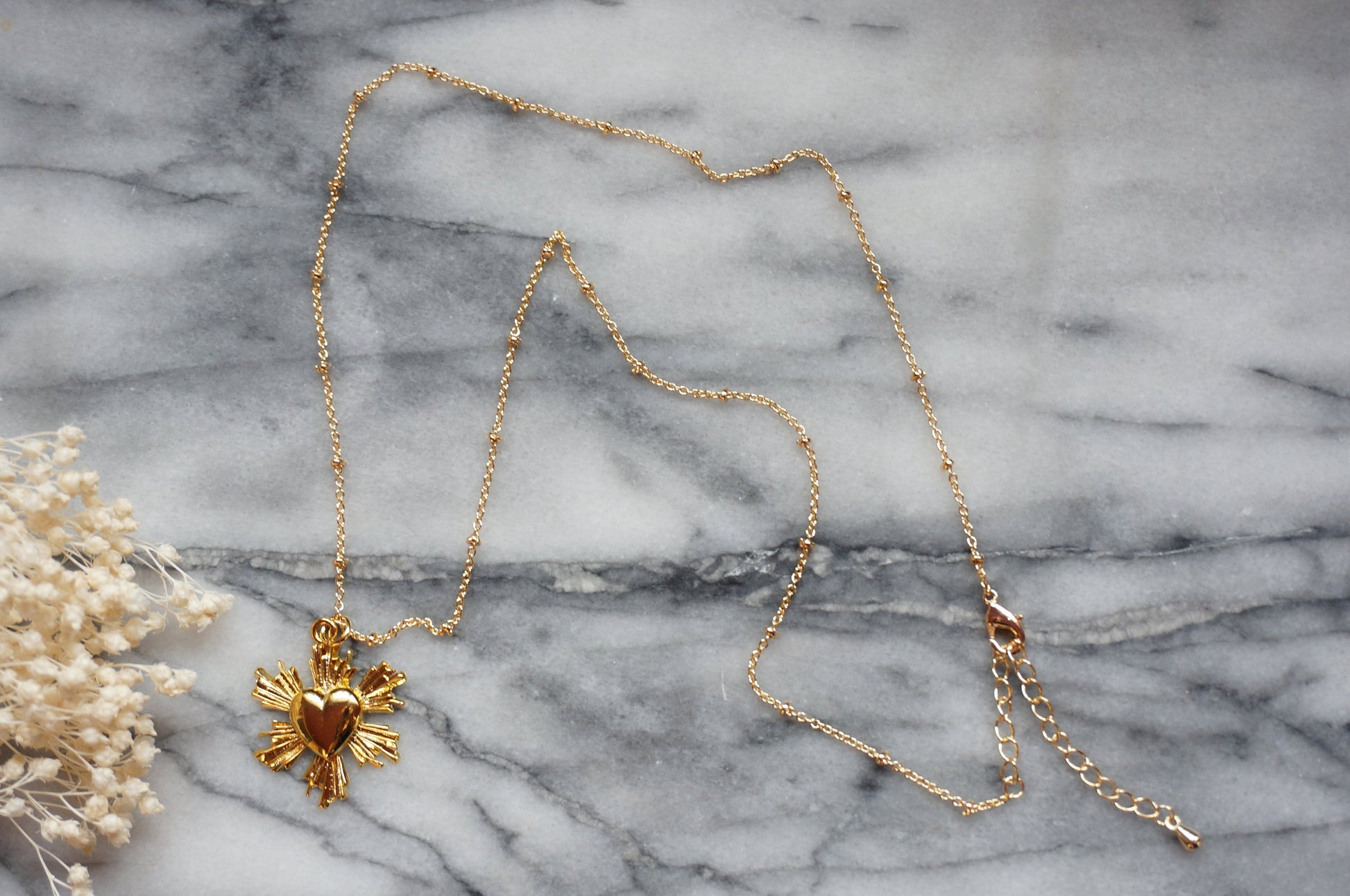 Radiant heart necklace 18k Gold Plated Necklace