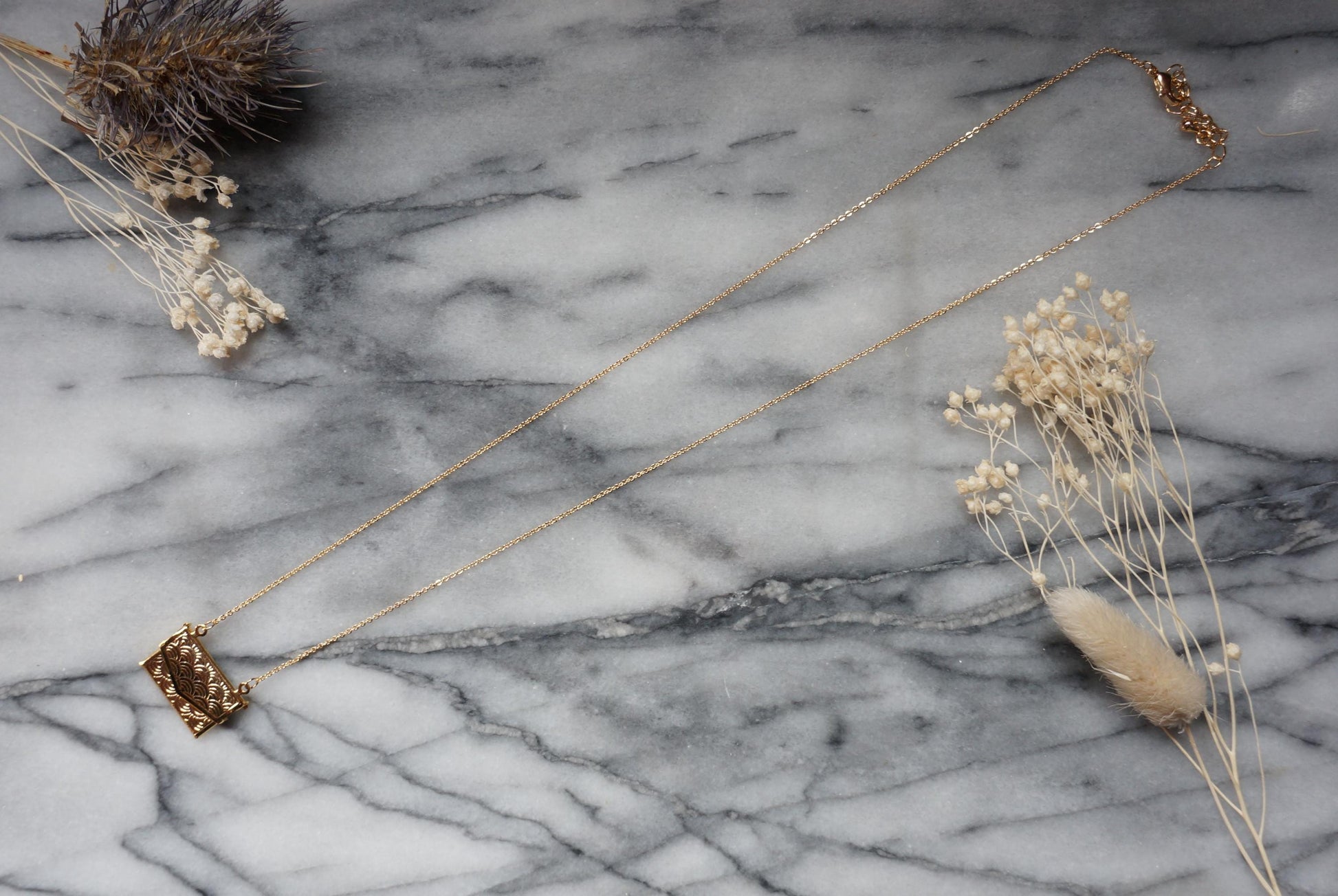 Envelope / Letter Gold Locket Necklace