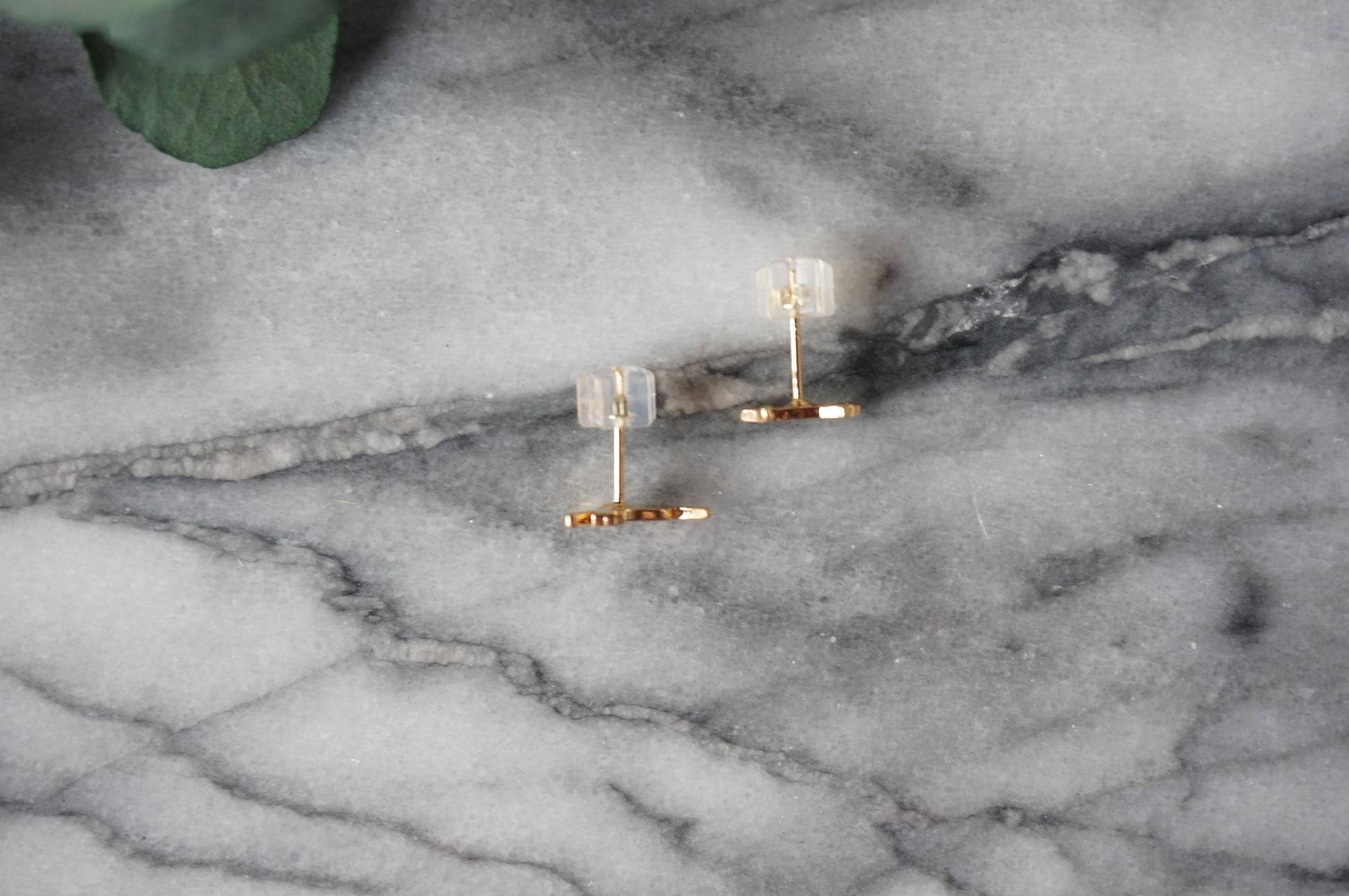 Cat Gold Stud Earrings