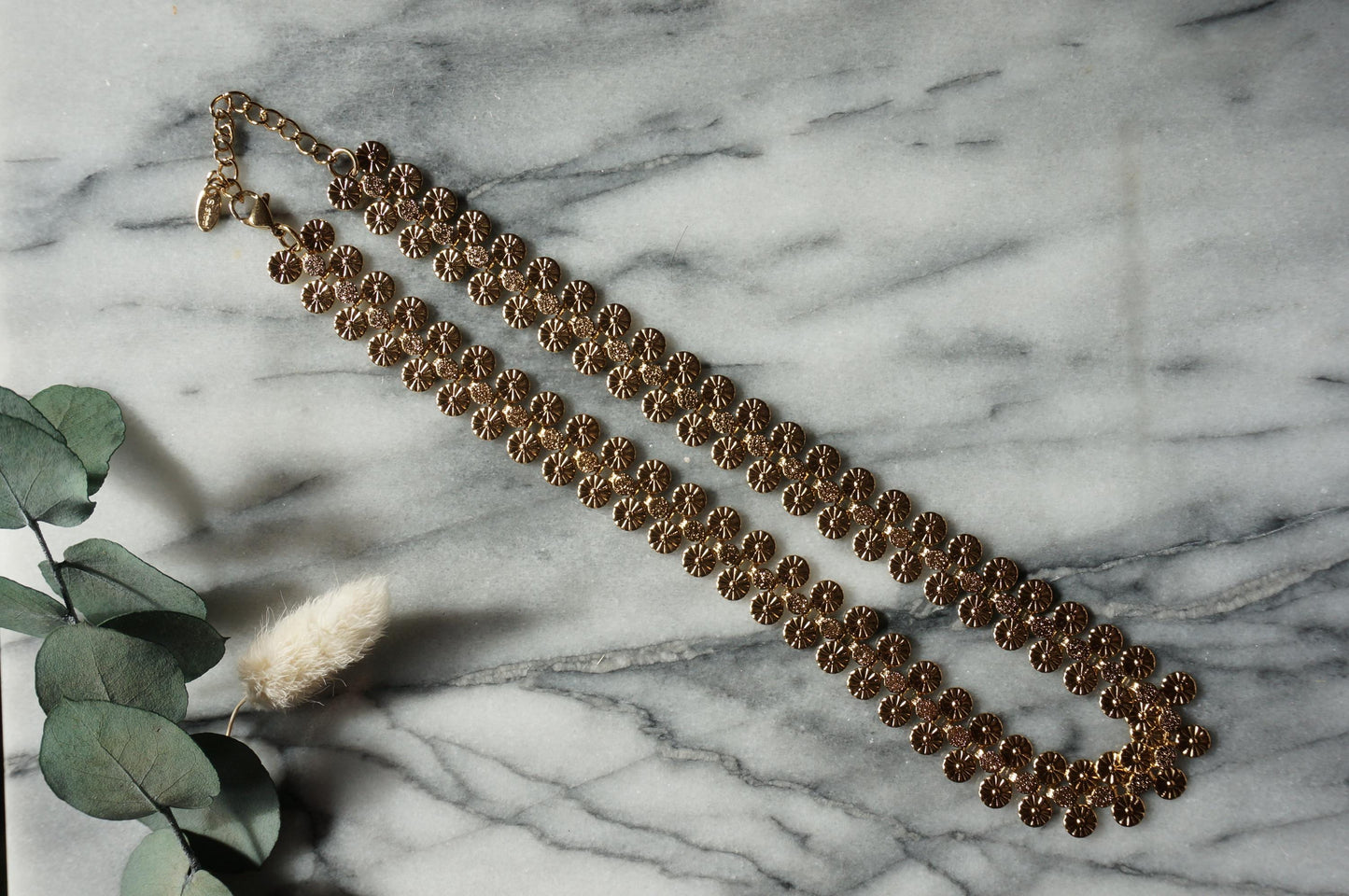 Gold/Silver Coin Choker / Chain Mail Necklace