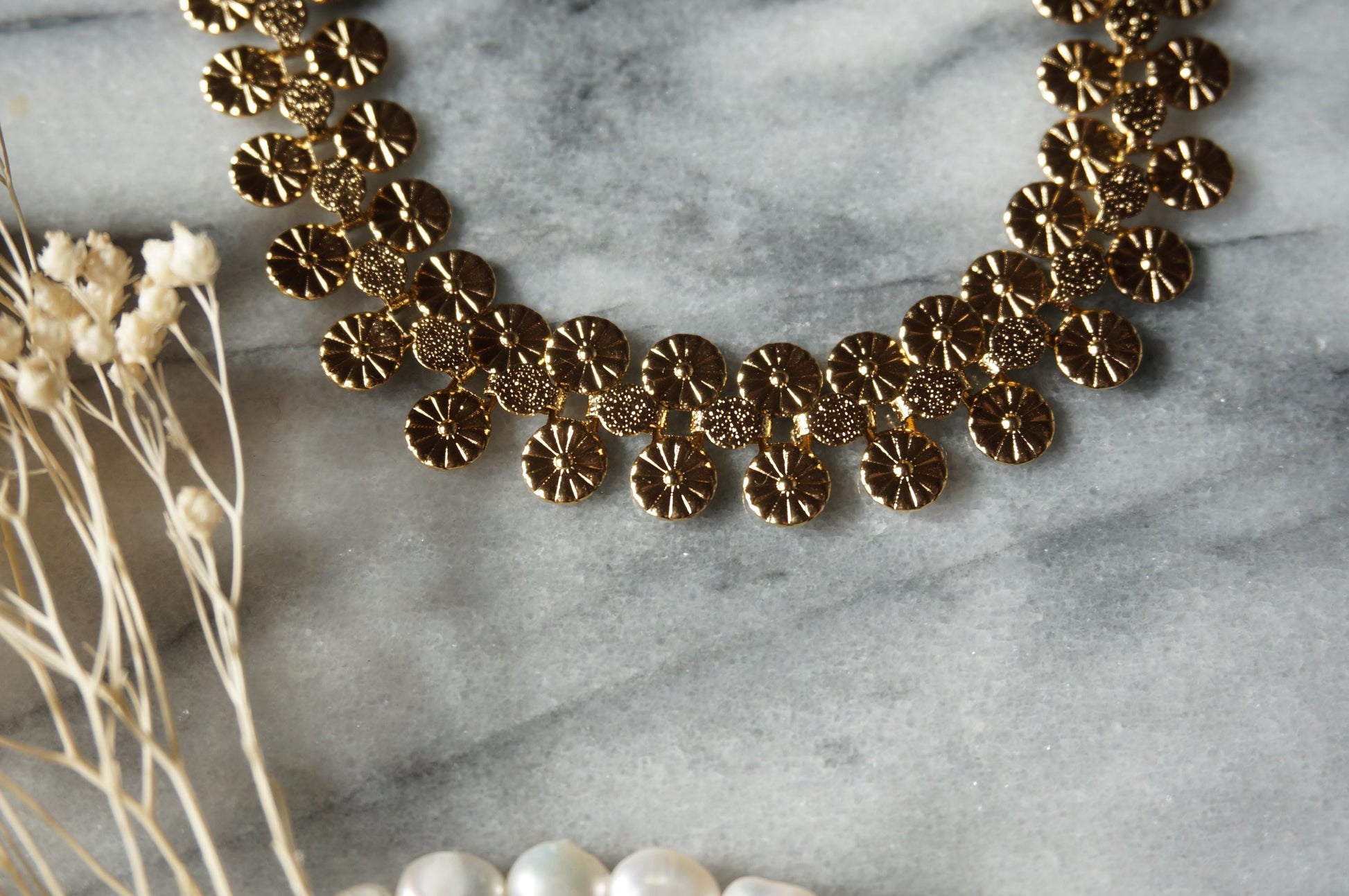 Gold/Silver Coin Choker / Chain Mail Necklace
