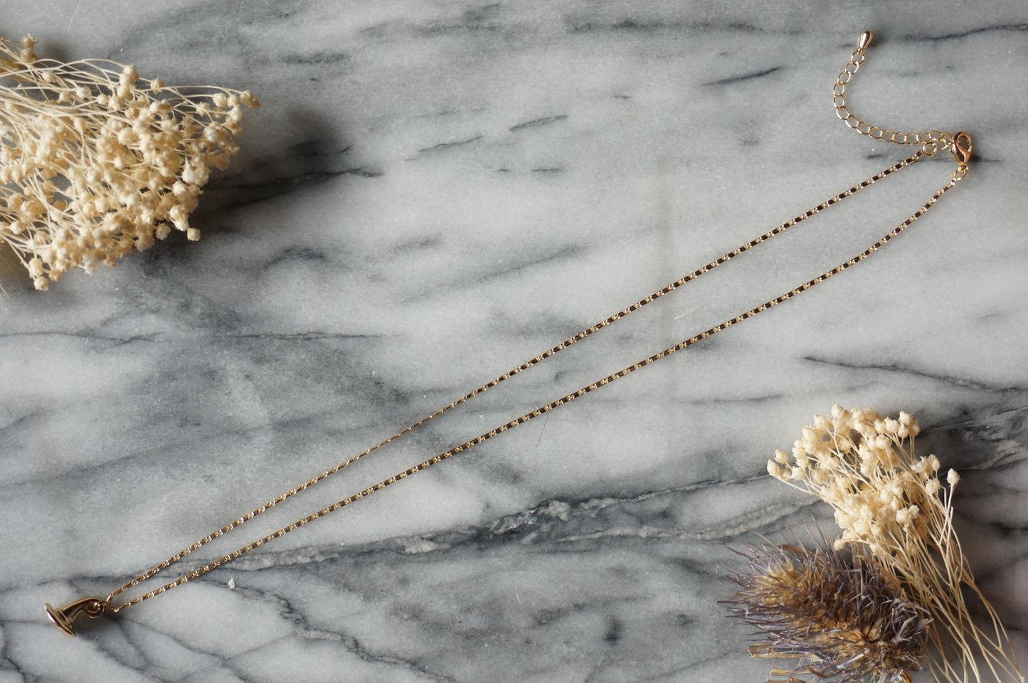 MINERVA Gold Plated Witch Hat Necklace