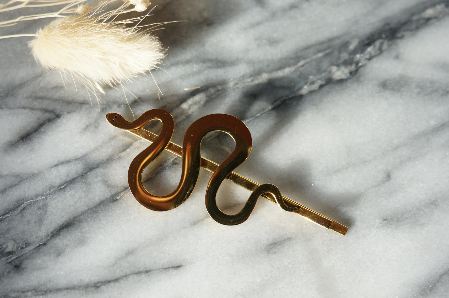 Gold / Silver Snake Barrette Hair pins / Grips