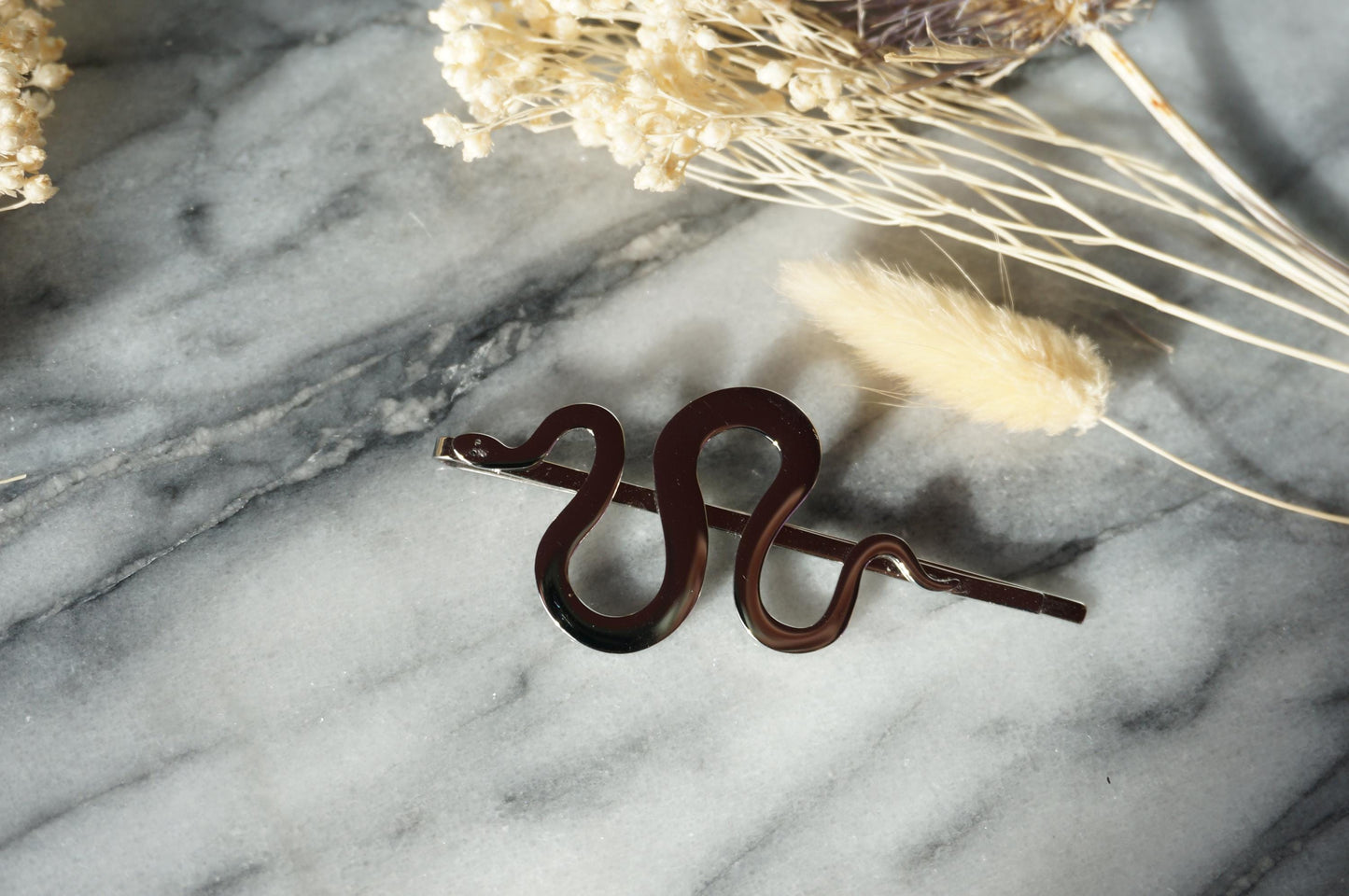 Gold / Silver Snake Barrette Hair pins / Grips