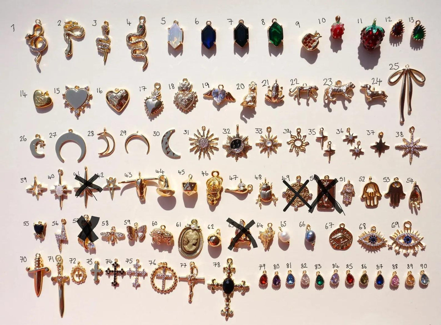 Build Your Own Gold DIY Charm Earrings / Hoops / Hooks / Studs