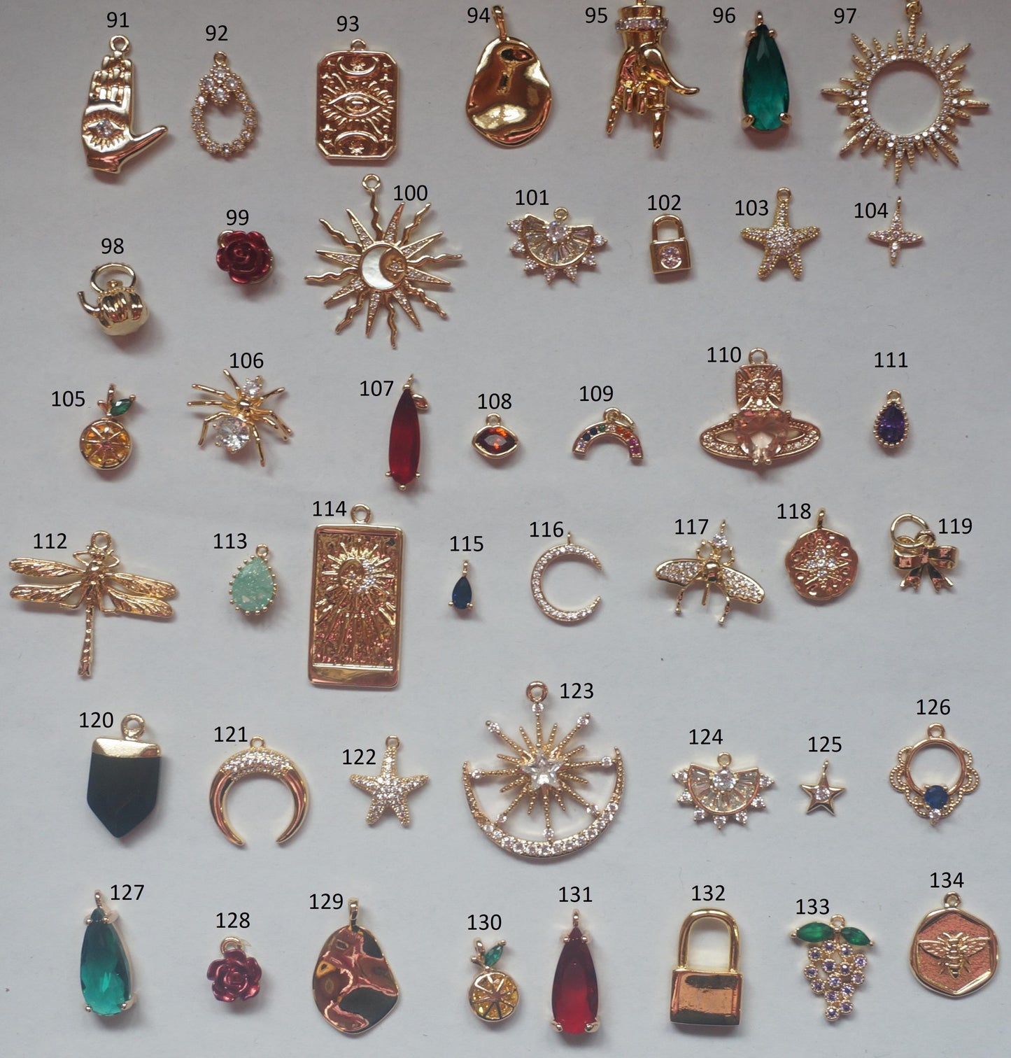 Build Your Own Gold DIY Charm Earrings / Hoops / Hooks / Studs
