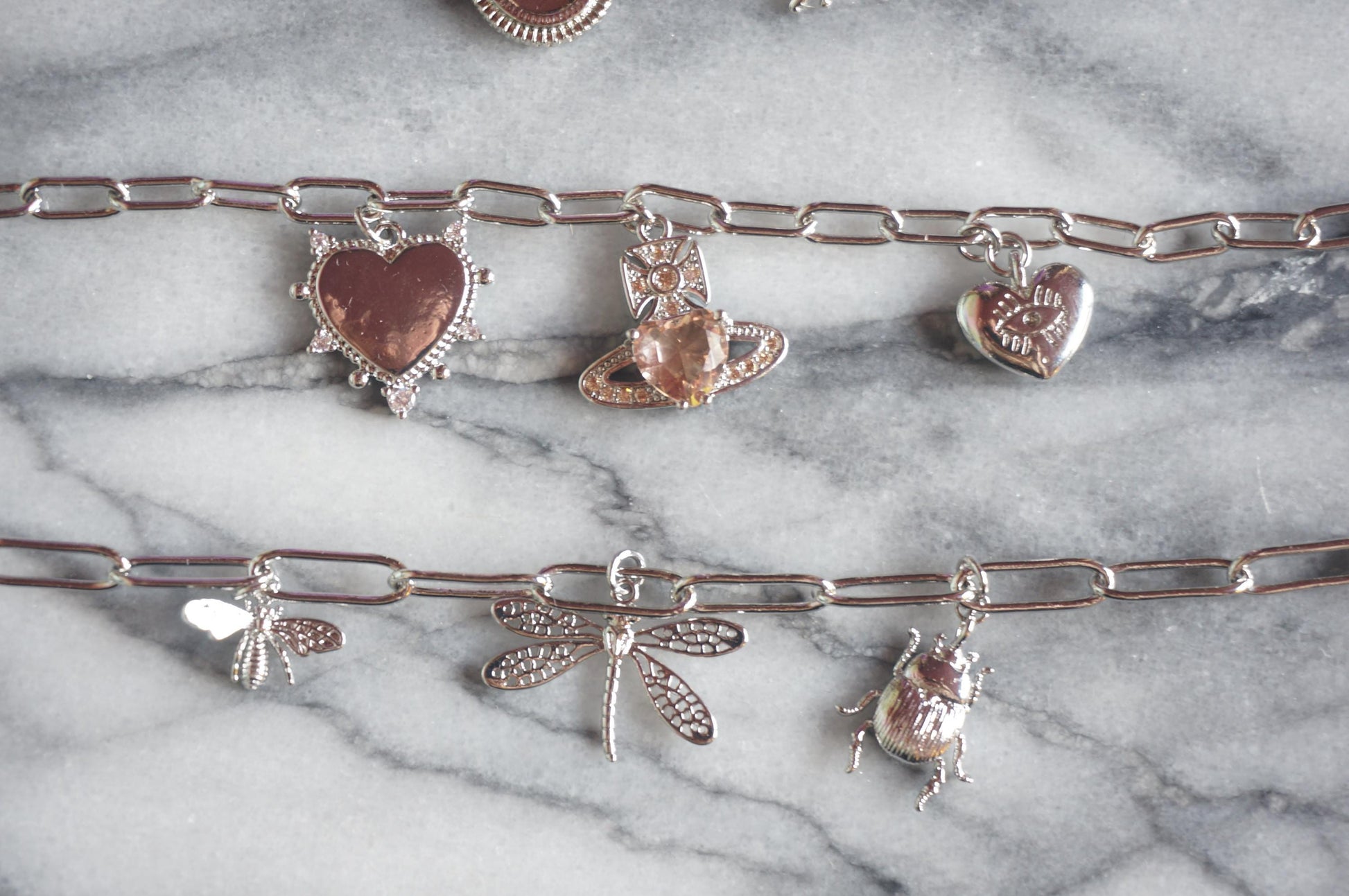Build Your Own DIY Silver Charm Bracelet