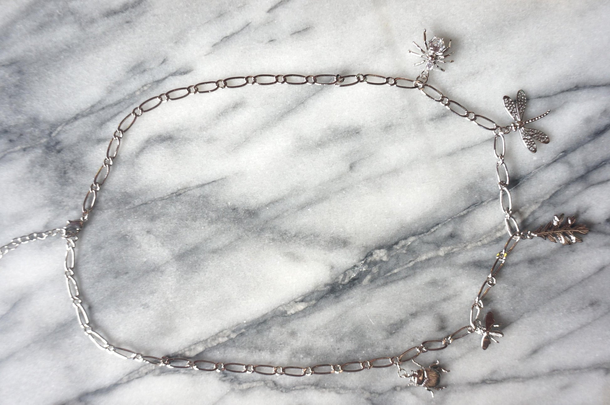 Build Your Own DIY Silver Charm Necklace