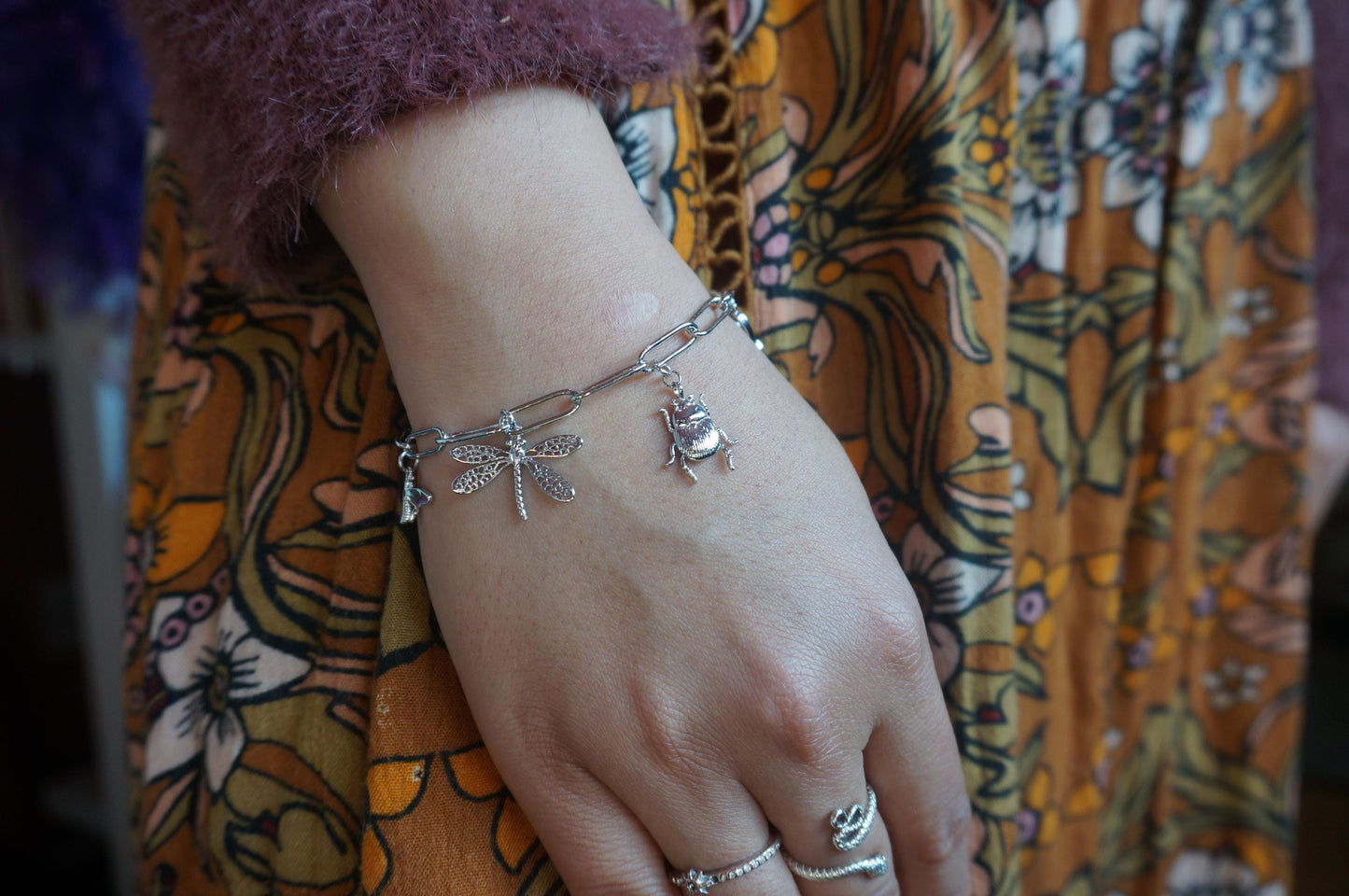 Build Your Own DIY Silver Charm Bracelet