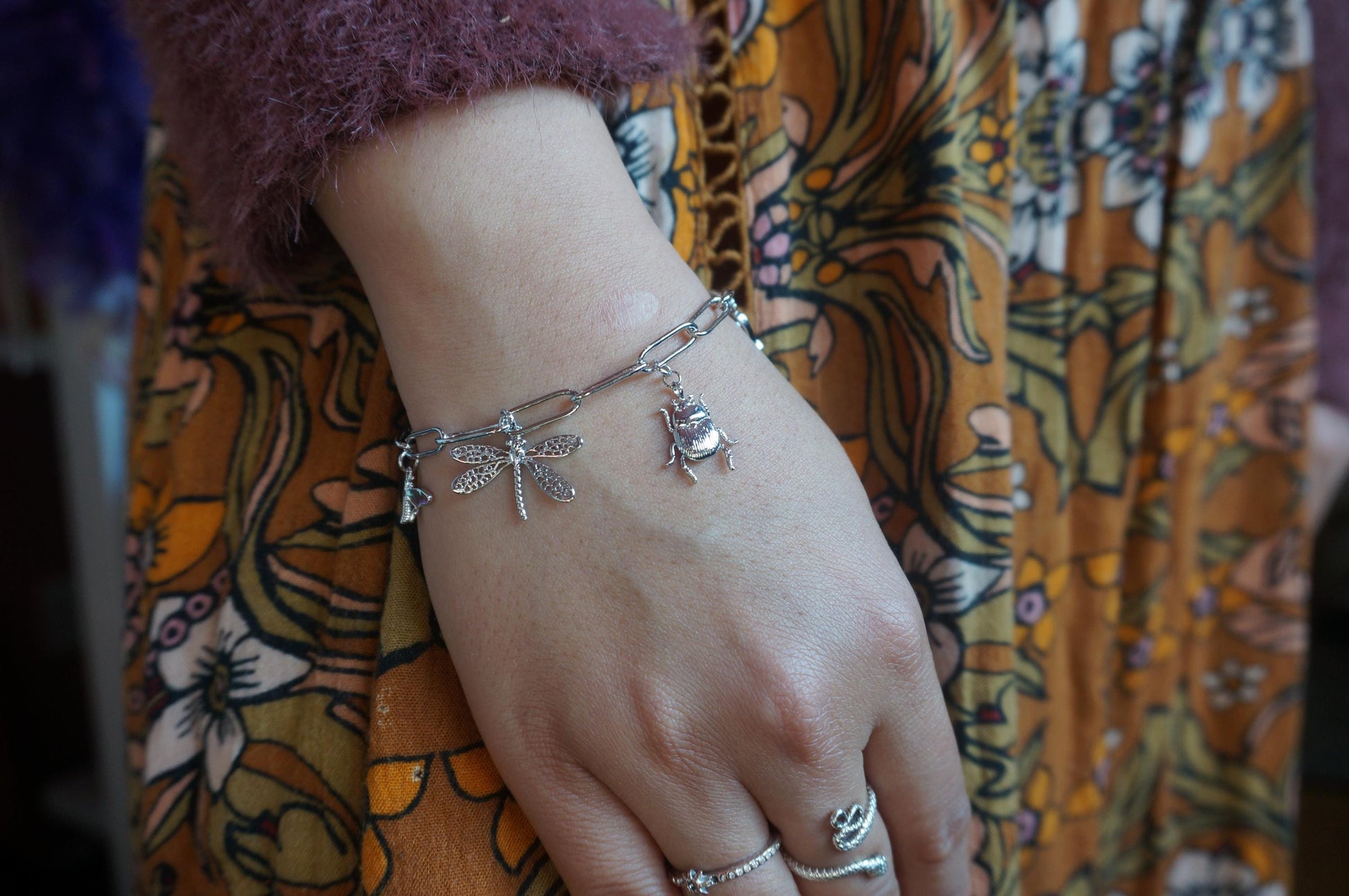 Build Your Own DIY Silver Charm Bracelet
