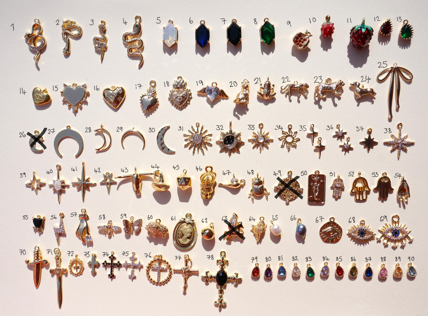 Build Your Own DIY Gold Charm Bracelet