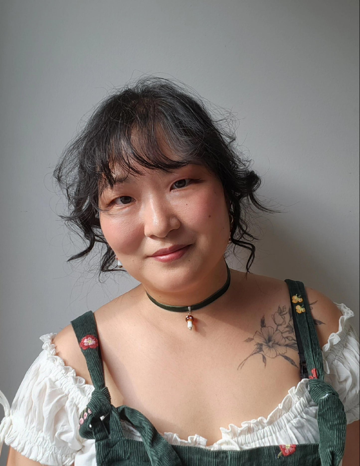 Brown and red Mushroom chokers / fairycore