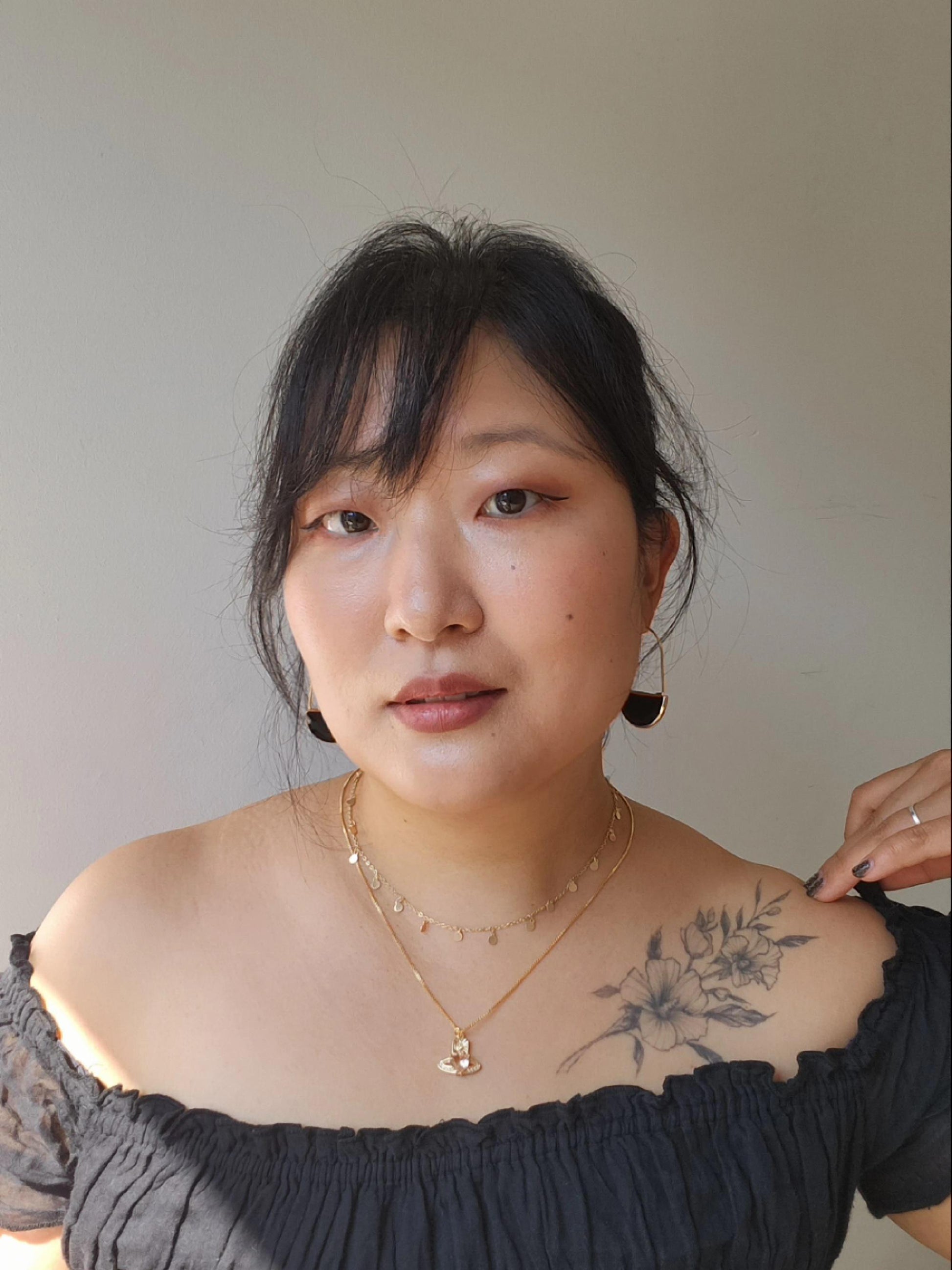 Regal Orb Pendant Necklace / Gold and Silver Peach Heart Gem Necklace