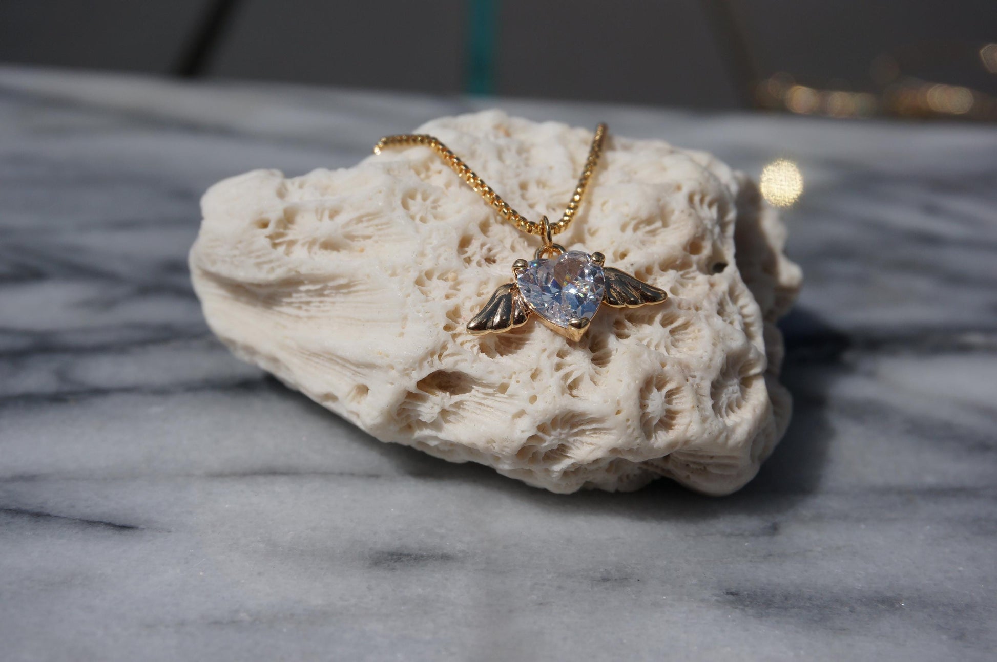 SERA Angel Gold Pendant Necklace