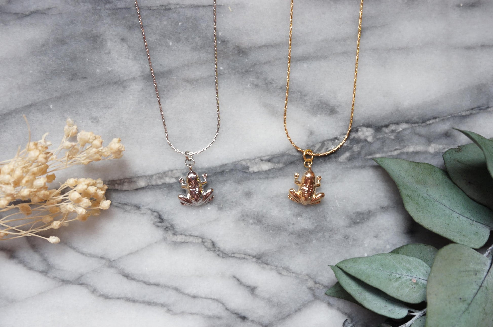 Croaklyn Gold Pendant Necklace