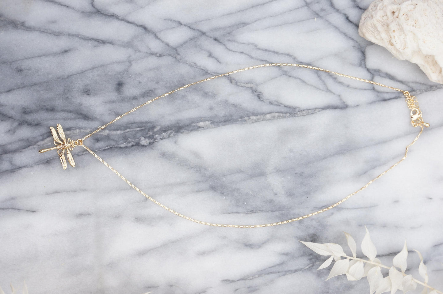 Gold/Silver Dragonfly Dainty necklace / Egyptian Dragonfly Necklace