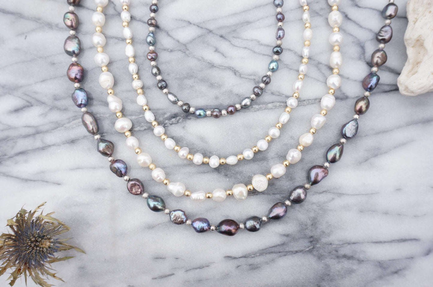 Pearl Strand Choker Necklace, Freshwater Pearl Necklace, Vintage Style Baroque Pearl Necklace, Dainty Pearl Choker Necklace